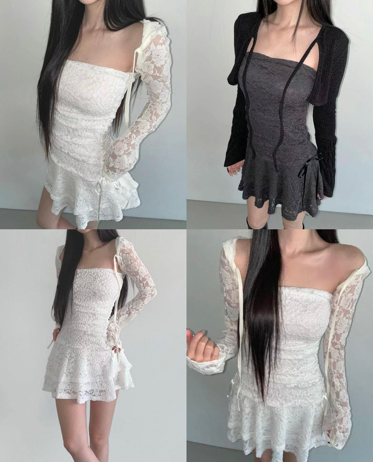 【早鳥～美美花刺繡 🌷高包覆感  ! 傘型皺摺𝗟𝗔𝗬𝗘𝗥 !】𝗙𝗿𝗲𝗻𝗰𝗵 𝗚𝗶𝗿𝗹 𝗢𝗣𝗦