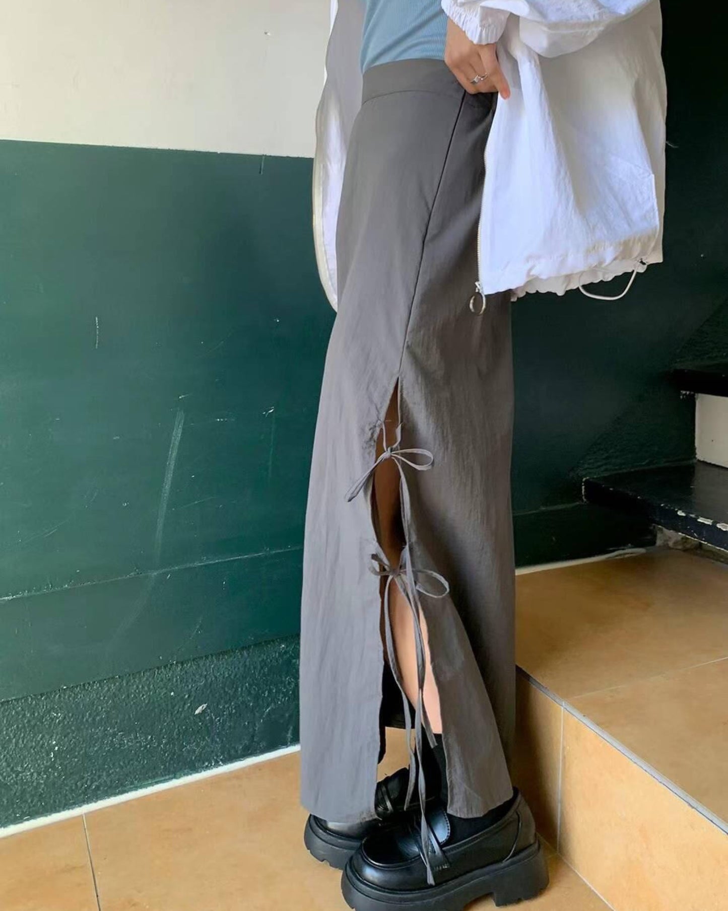 【早鳥價 | 小開叉.ᐟ.ᐟ 】𝗥𝗶𝗯𝗯𝗼𝗻 𝗟𝗼𝗻𝗴 𝗦𝗸𝗶𝗿𝘁