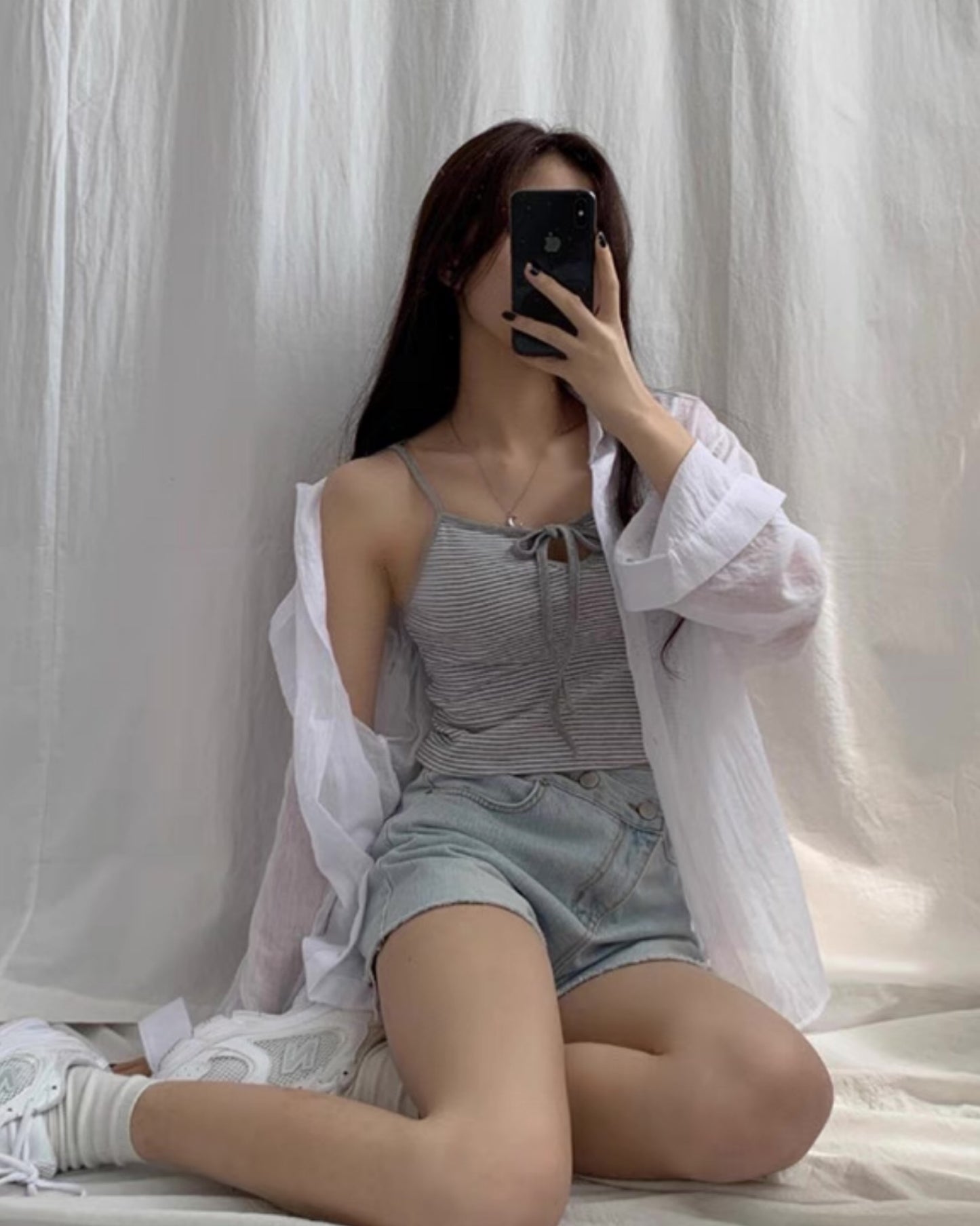 【𝗛𝗞𝗱 𝟭𝟬𝟵 ﻿區】拼色蝴蝶背心