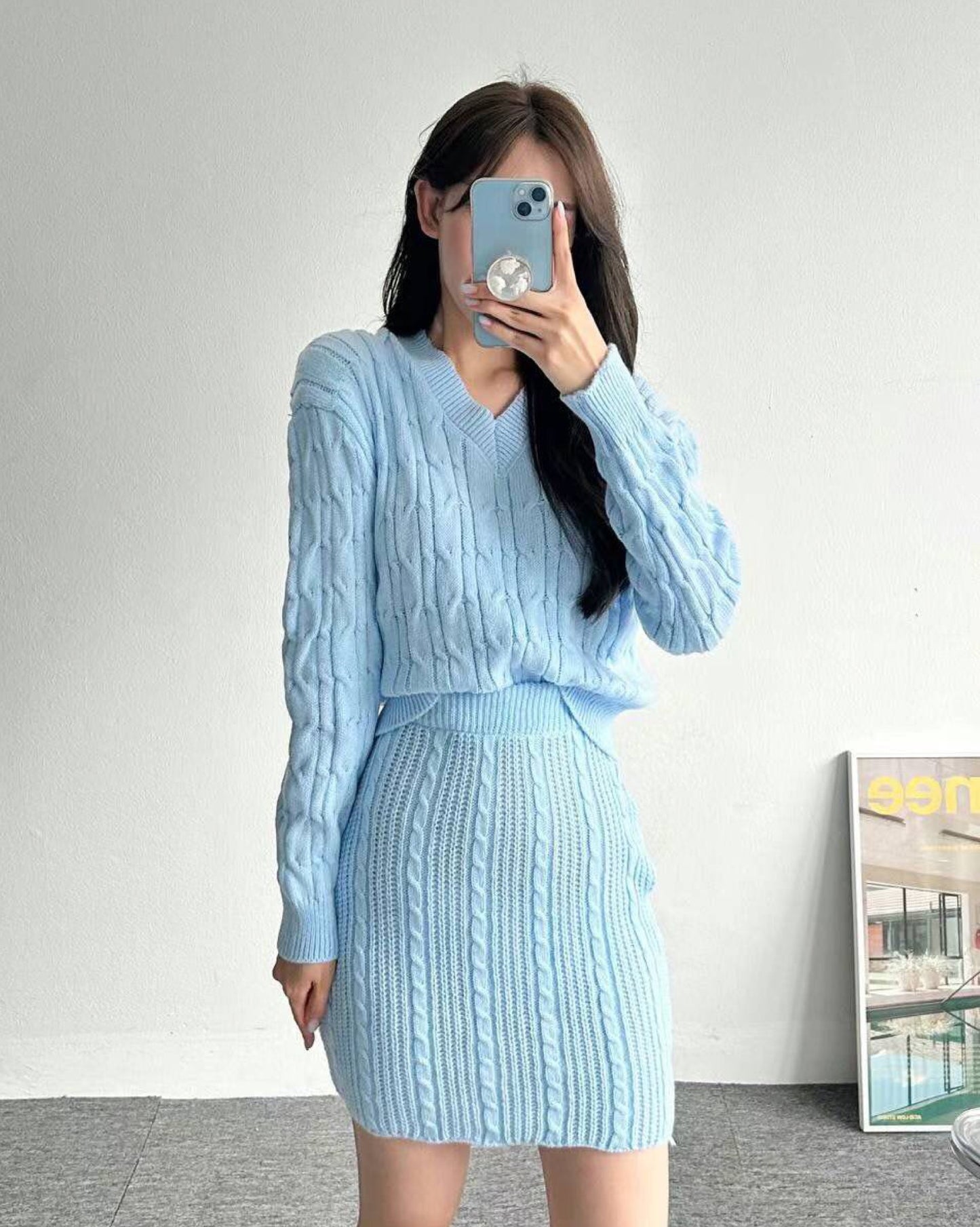 【成套襯好+超有彈性.ᐟ.ᐟ】𝗛𝗶𝗴𝗵𝗹𝗶𝗴𝗵𝘁 𝗞𝗻𝗶𝘁 𝗦𝗲𝘁