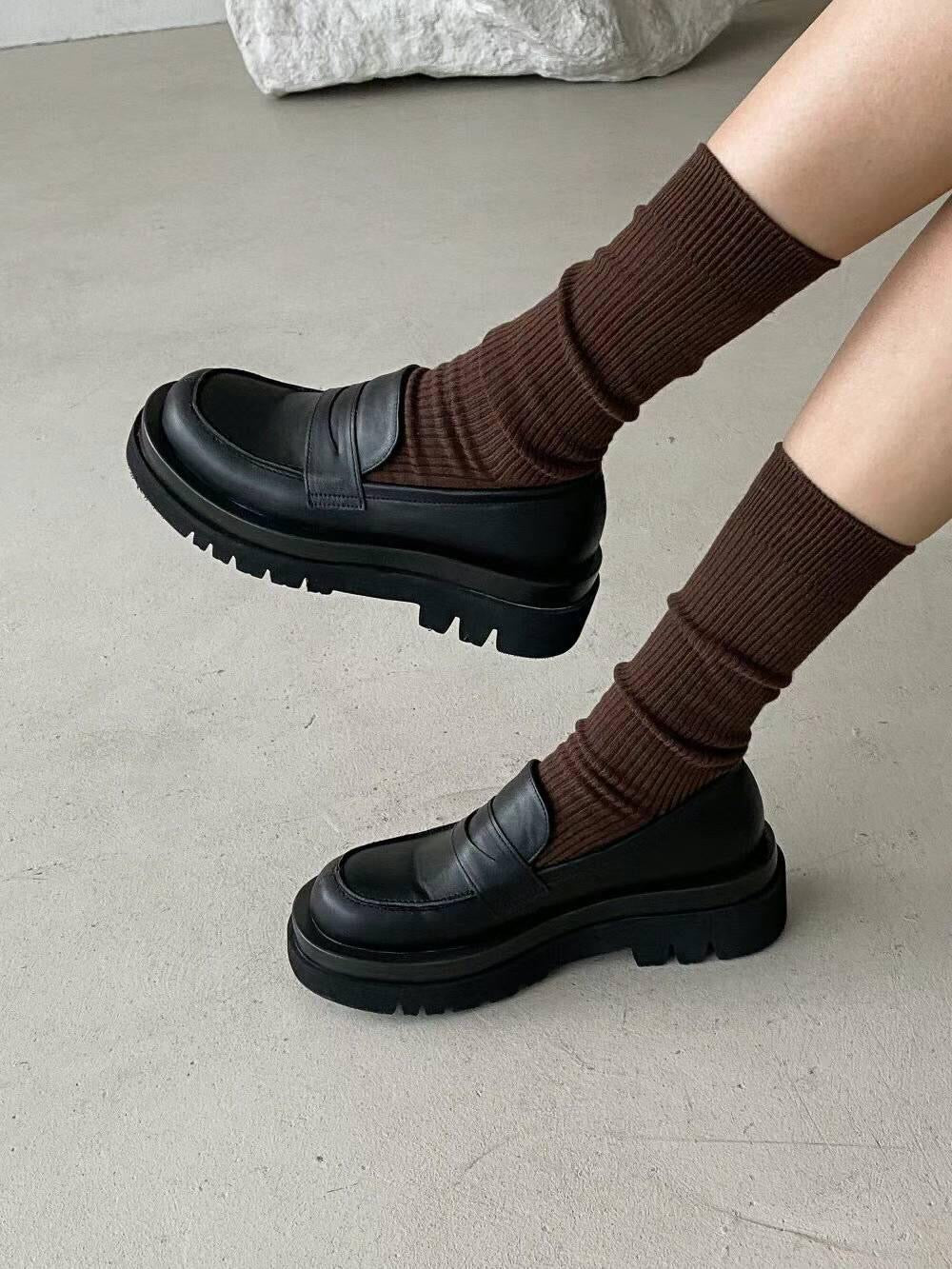 【••¤(`×  增高𝗨𝗣𝗨𝗣 日系女生×`(¤••】馬丁皮鞋(𝗩𝗲𝗿 𝟮)