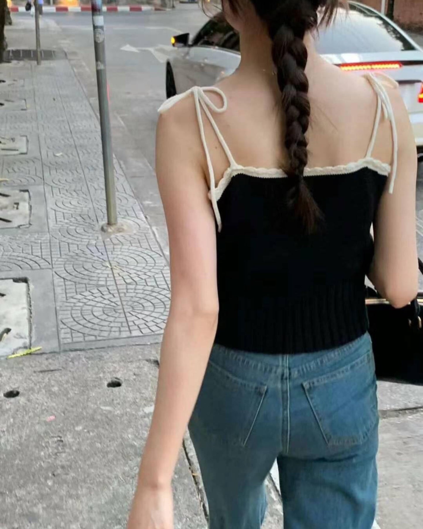 【 甜美感+小綁帶.ᐟ.ᐟ 】𝗕𝘂𝘁𝘁𝗲𝗿 𝗞𝗻𝗶𝘁 𝗩𝗲𝘀𝘁