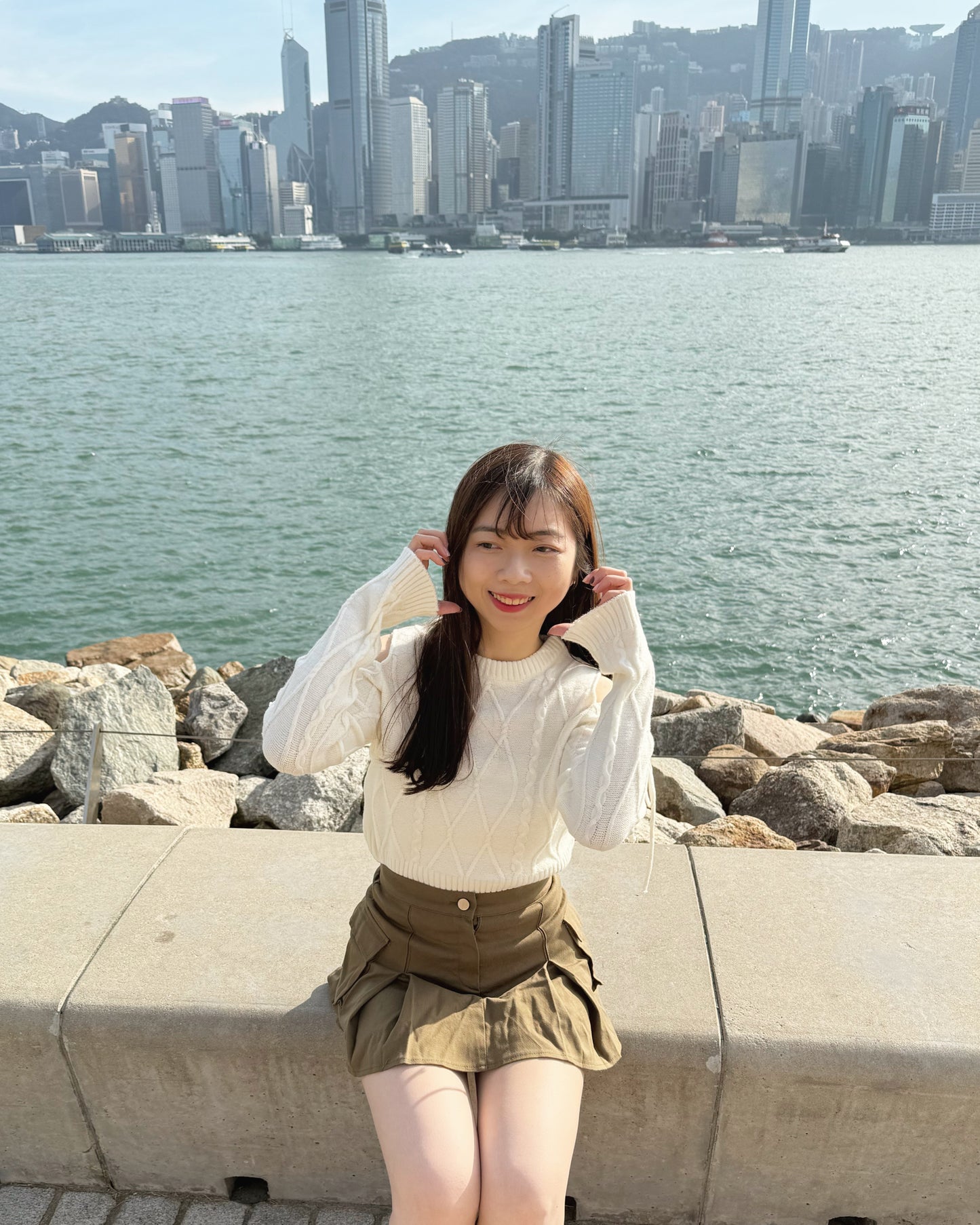 【紅白色必入 ！自動露肩蝴蝶結綁帶～不顯肥.ᐟ.ᐟ】𝗕𝘂𝘁𝘁𝗼𝗻 𝗖𝗿𝗼𝘀𝘀-𝗦𝗵𝗼𝘂𝗹𝗱𝗲𝗿 𝗧𝗼𝗽