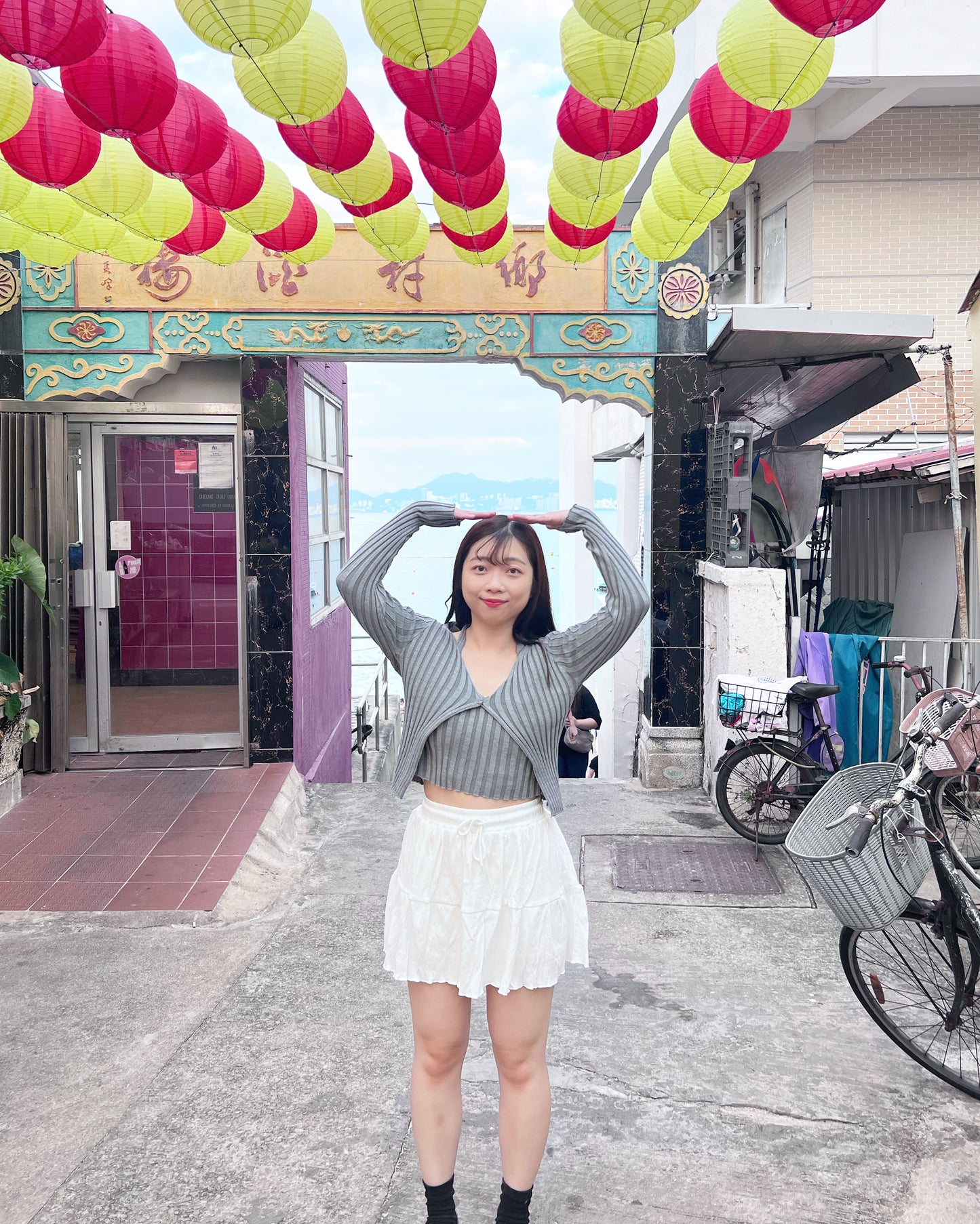 【 特別連身背心.ᐟ.ᐟ】條紋開叉𝗧𝗼𝗽 （一件裝)