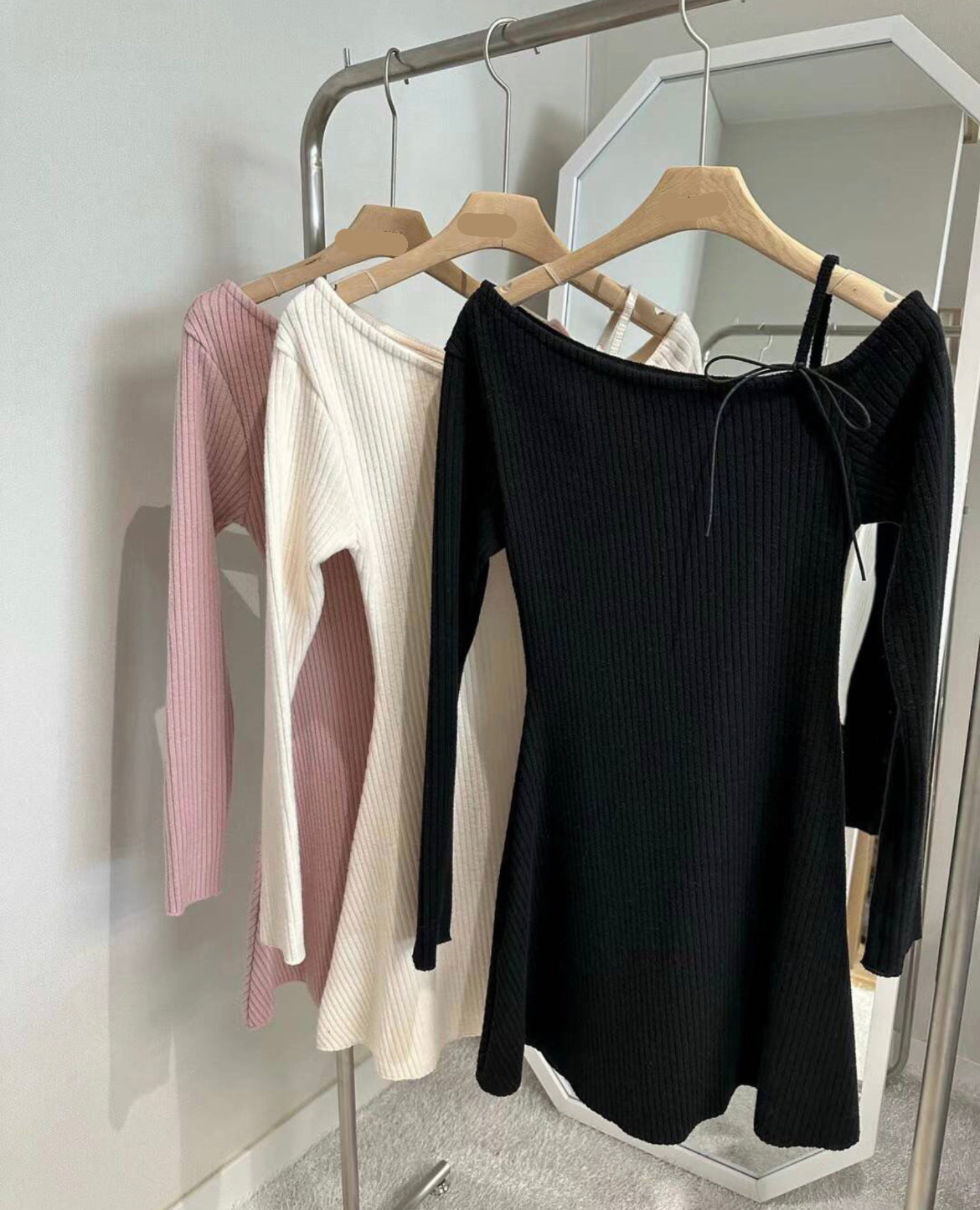 【甜美+軟熟料.ᐟ.ᐟ】小絲帶條紋𝗢𝗣𝗦