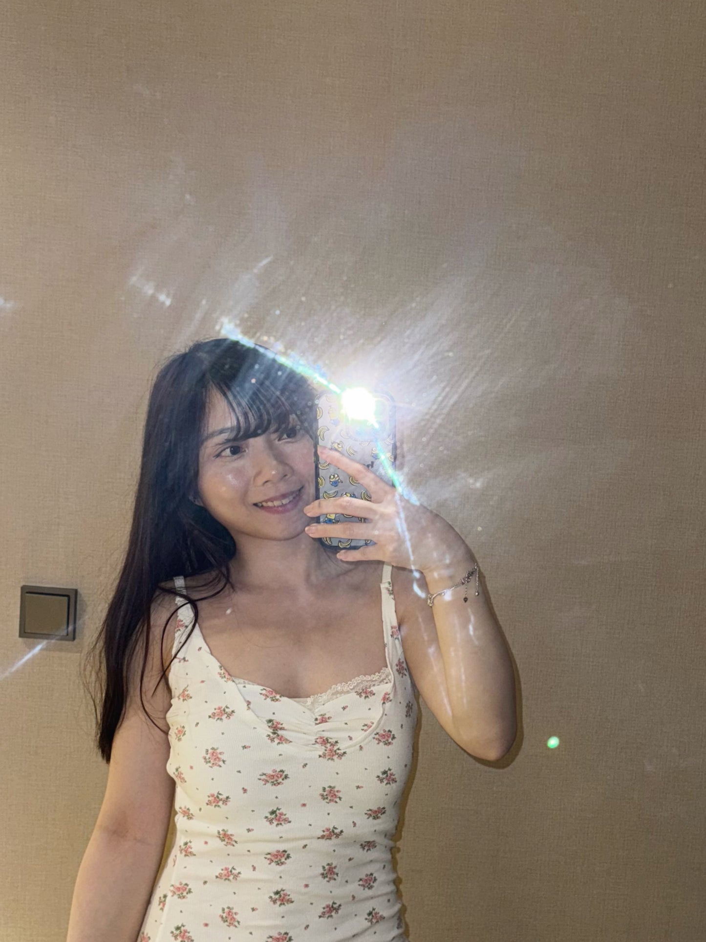 【❤︎⸝⸝美哭~甜辣風 碎花蕾絲遮副乳🎀】碎花小開叉𝗢𝗣𝗦