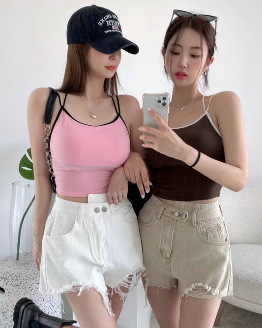 【有𝗣𝘂𝘀𝗵 𝗨𝗽 效果+前後交叉.ᐟ.ᐟ】𝗖𝗿𝗼𝘀𝘀 𝗛𝗶𝗴𝗵𝗹𝗶𝗴𝗵𝘁 𝗕𝗿𝗮 𝗧𝗼𝗽 (連𝗣𝗔𝗗)