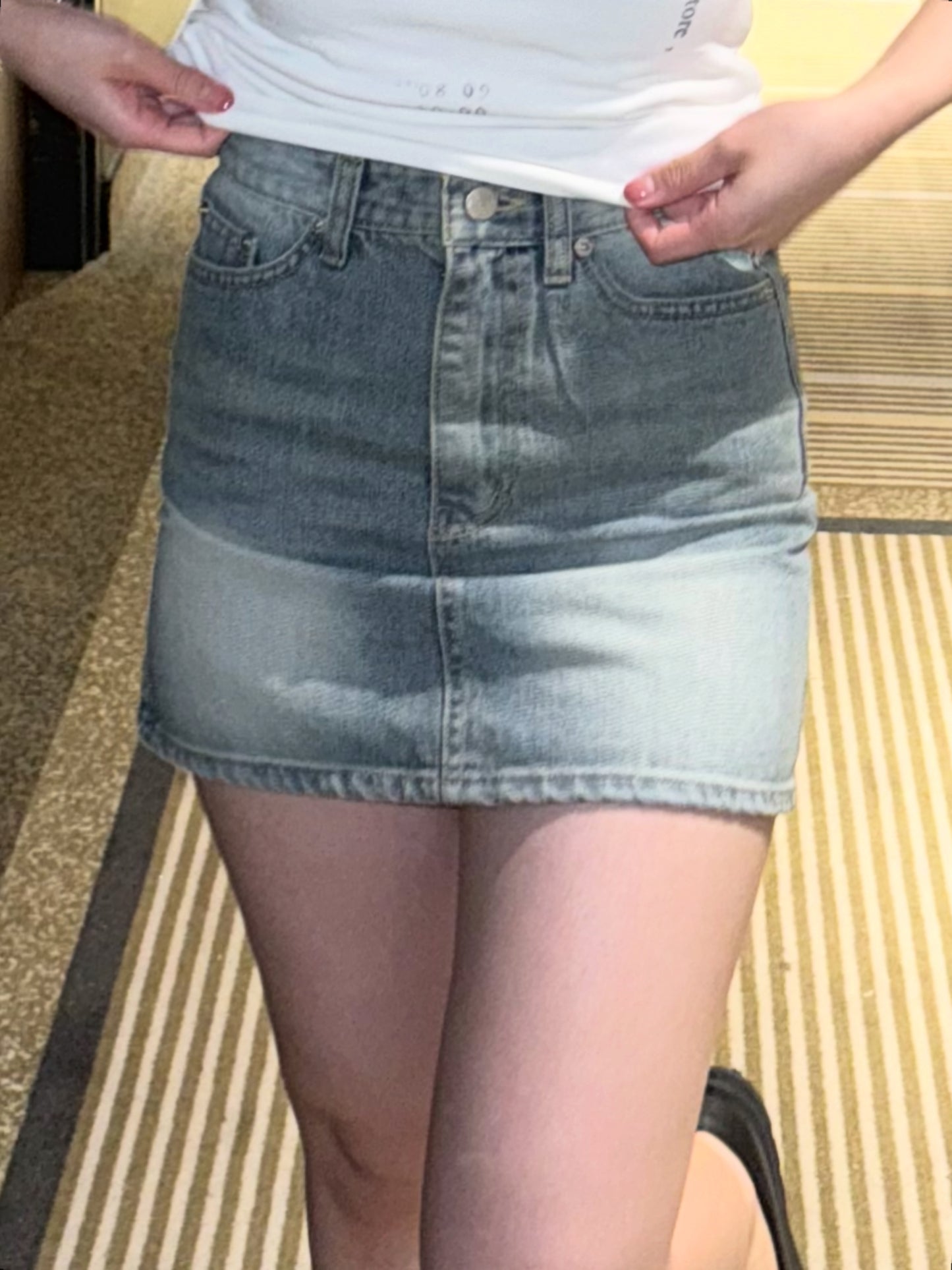 【 入門𝗩𝗲𝗿 ! 超挺身(•̤̀ᵕ•̤́๑)ᵒᵏᵎᵎᵎ修飾效果𝗚𝗘𝗧⚡️】 𝗕𝗹𝘂𝗲 𝗗𝗲𝗻𝗶𝗺 𝗦𝗸𝗶𝗿𝘁 (𝟯 𝗦𝗶𝘇𝗲)