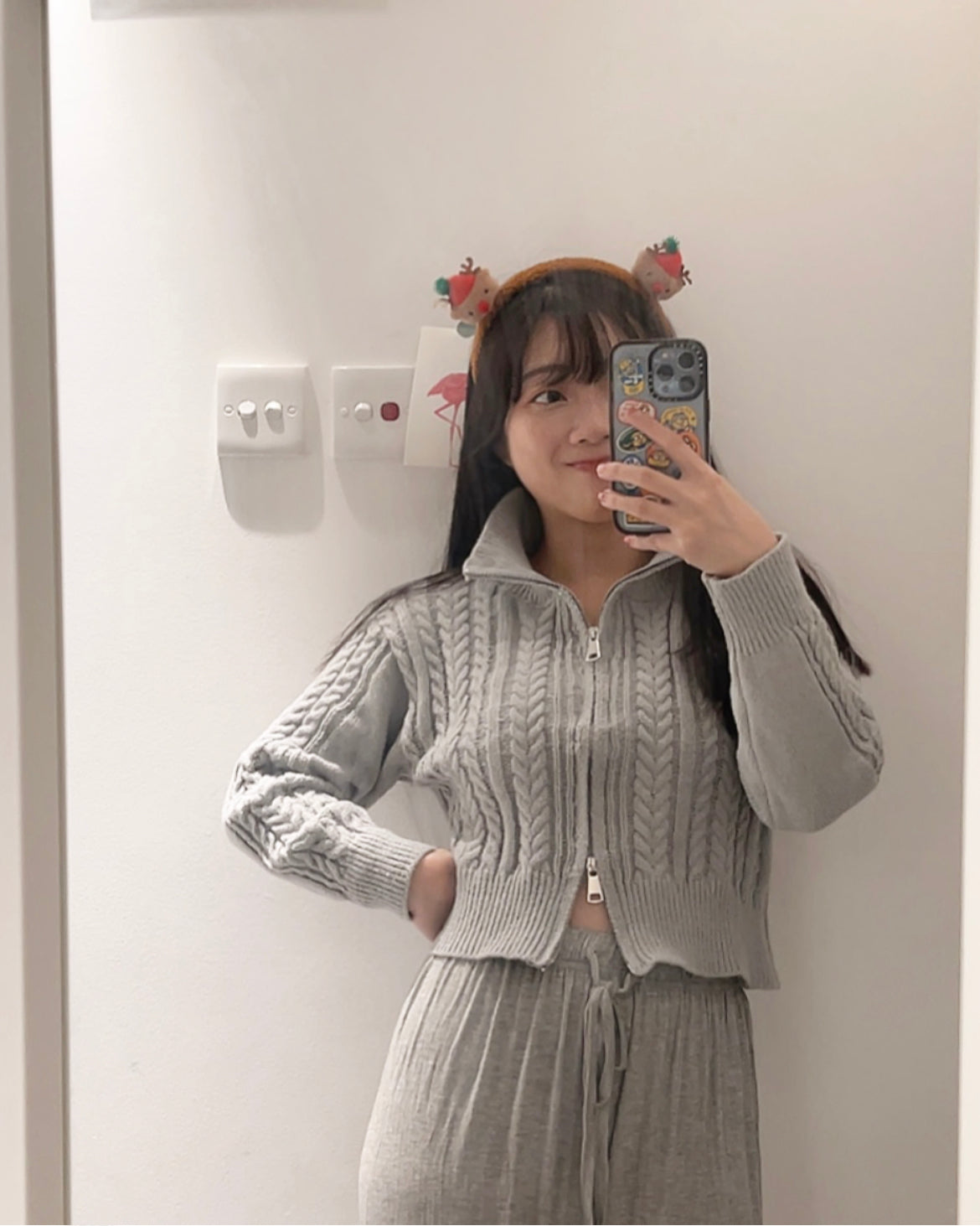 【超美麻花結+雙拉鏈.ᐟ.ᐟ】麻花結針織𝗧𝗼𝗽