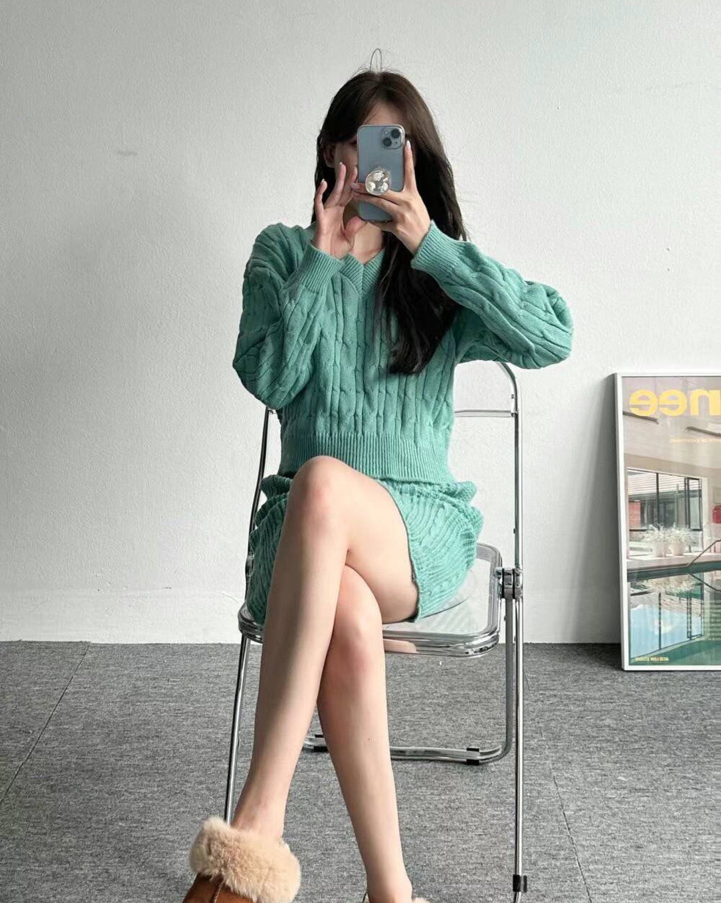 【成套襯好+超有彈性.ᐟ.ᐟ】𝗛𝗶𝗴𝗵𝗹𝗶𝗴𝗵𝘁 𝗞𝗻𝗶𝘁 𝗦𝗲𝘁