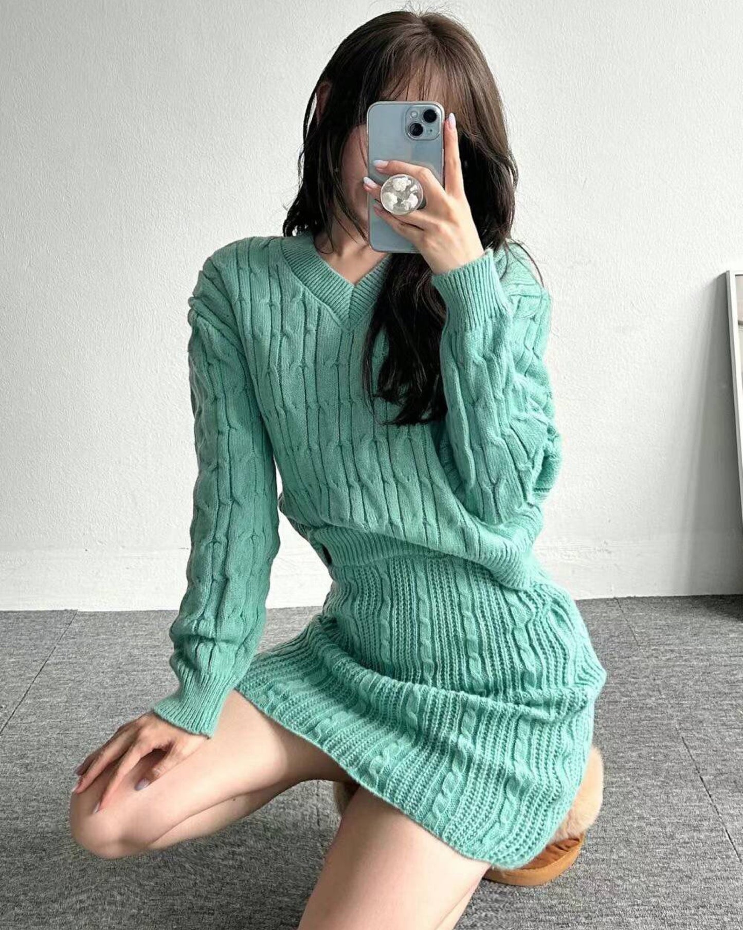 【成套襯好+超有彈性.ᐟ.ᐟ】𝗛𝗶𝗴𝗵𝗹𝗶𝗴𝗵𝘁 𝗞𝗻𝗶𝘁 𝗦𝗲𝘁