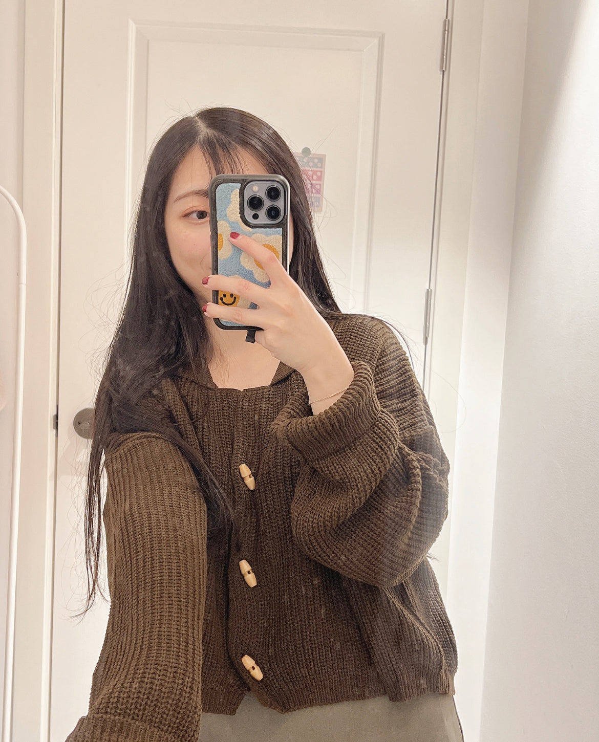 【超軟+暖笠笠.ᐟ.ᐟ 】小漁夫鈕開領𝗞𝗻𝗶𝘁 𝗝𝗞