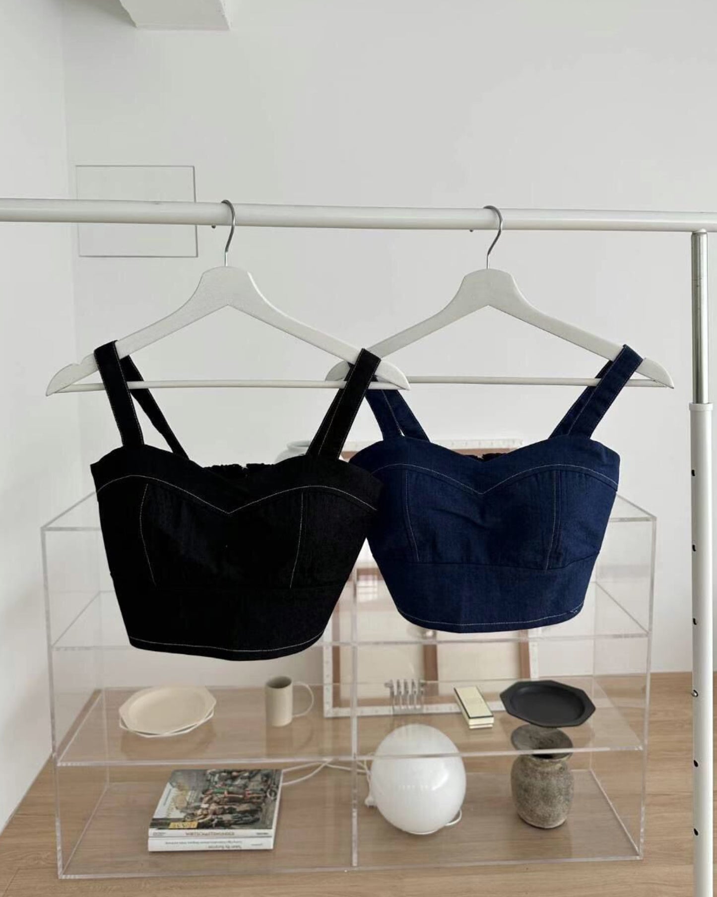 【早鳥價 | 牛仔𝗩𝗶𝗯𝗲+可分開入手.ᐟ.ᐟ】𝗛𝗲𝗮𝗿𝘁 𝗦𝗵𝗮𝗽𝗲 𝗧𝗼𝗽+𝗦𝗸𝗶𝗿𝘁 𝗦𝗲𝘁 (連𝗣𝗔𝗗)