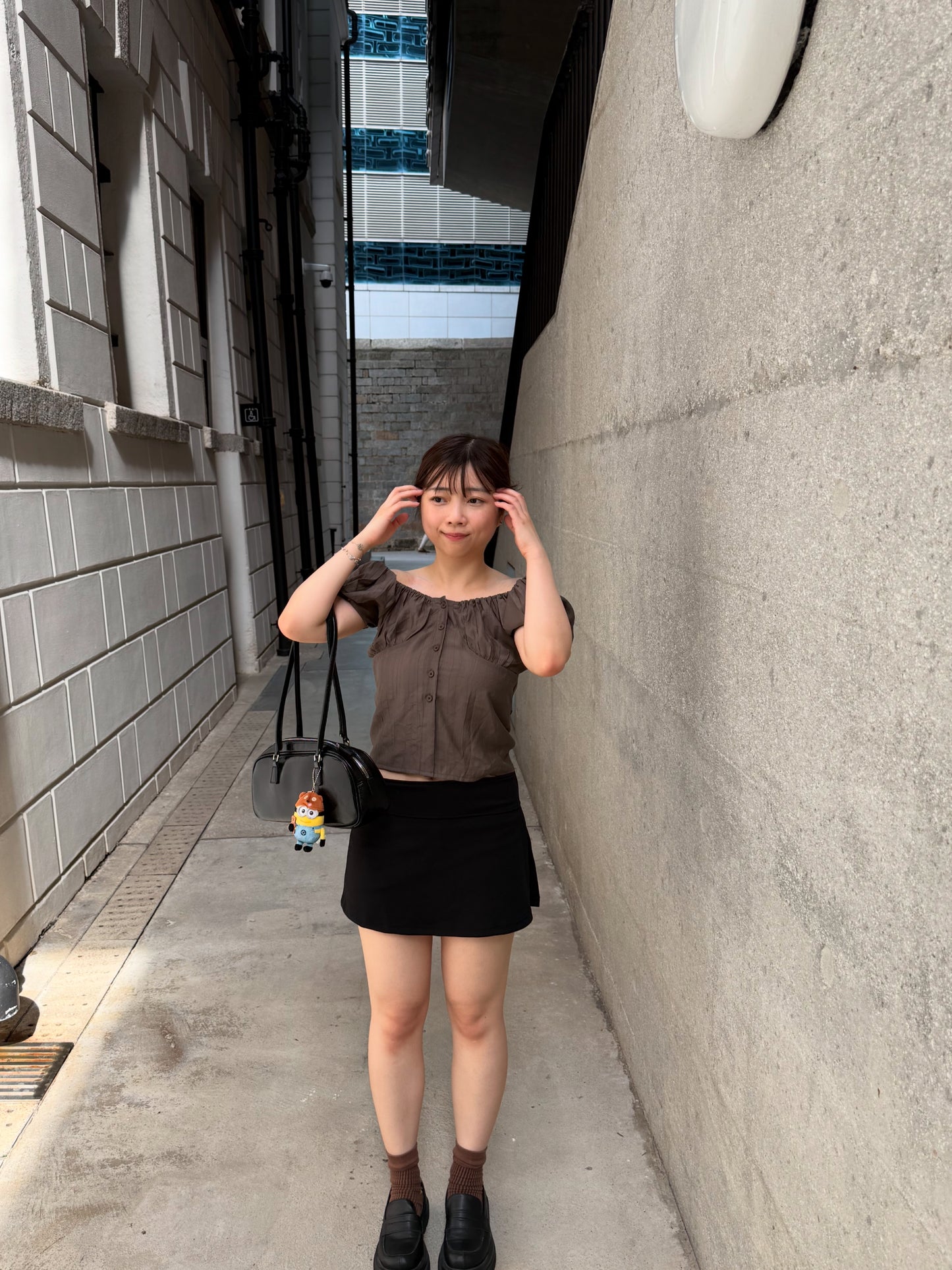 【˗ˋˏ >ᴗ<⋆⋆低腰超美側開叉🤎日常裙褲~】𝗧𝘆𝗽𝗮 𝗚𝗶𝗿𝗹  𝗦𝗸𝗶𝗿𝘁 (連褲子)