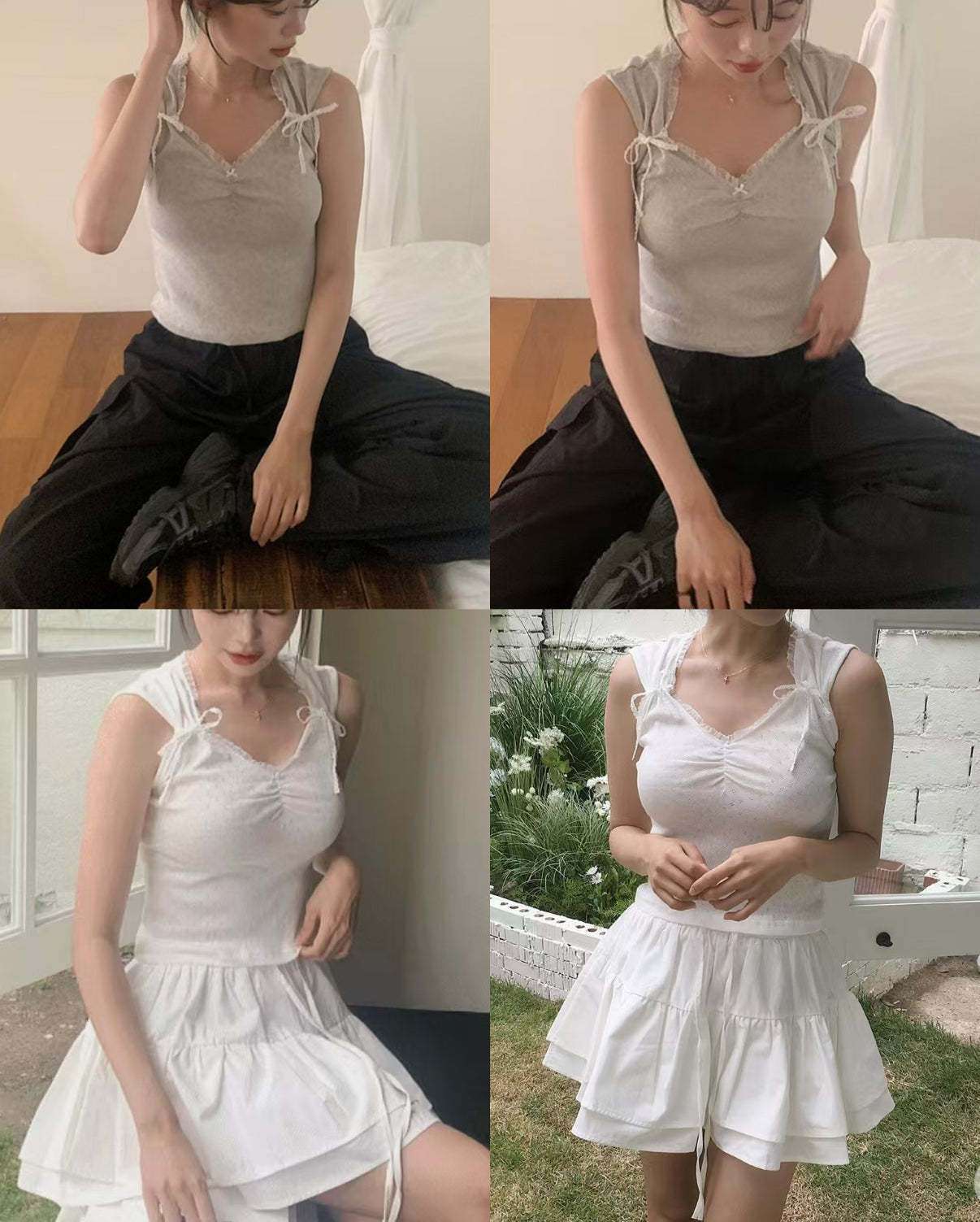 【 ﹏𓊝﹏𓂁﹏⊹ ࣪ ˖綁帶蝴蝶! 滿滿活力感 🎀 早鳥 】𝗣𝘂𝗿𝗲 𝗥𝗮𝗰𝗲 𝗧𝗮𝗻𝗸 𝗧𝗼𝗽