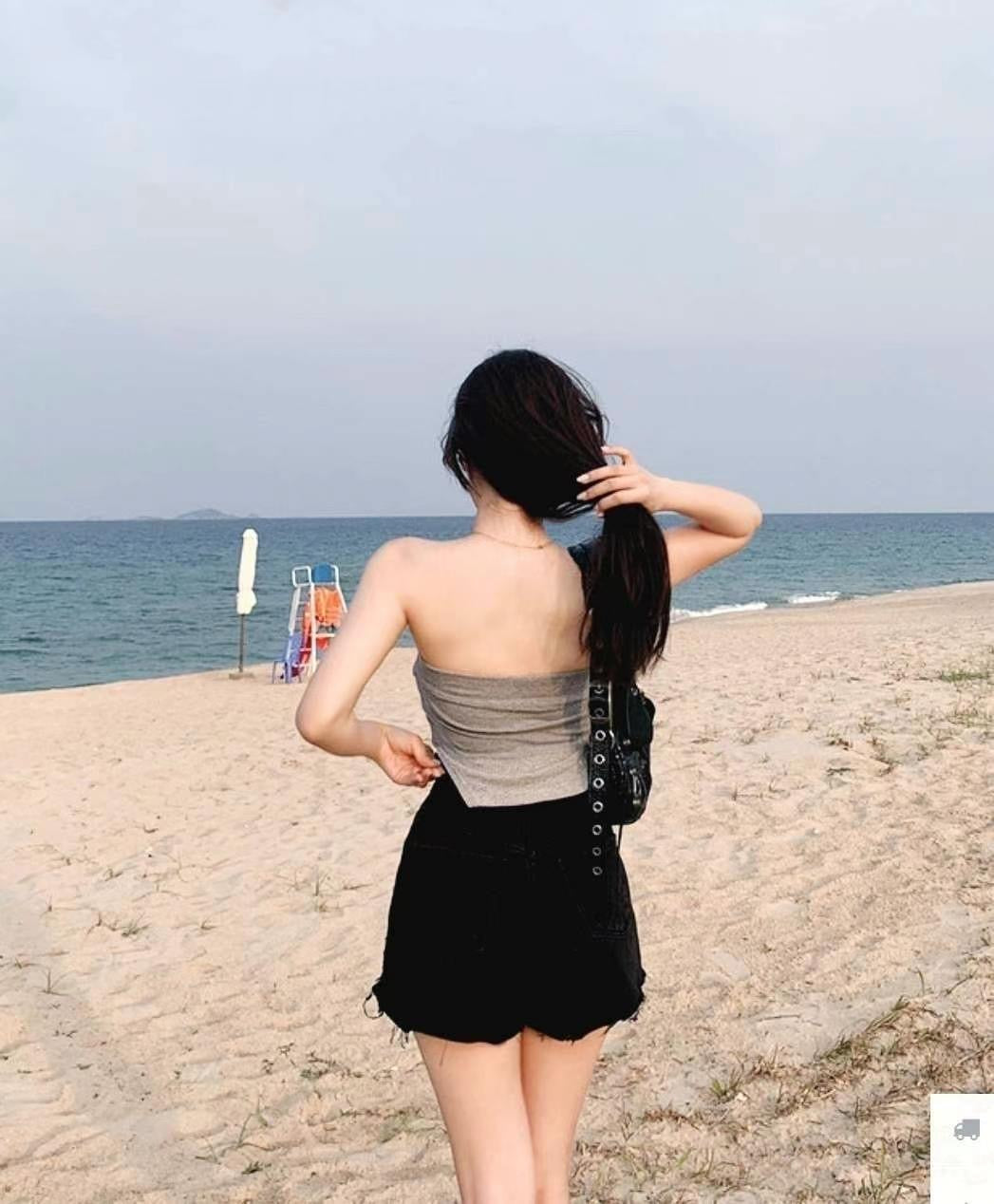 【˗🎧ྀི♪⋆.有𝗣𝘂𝘀𝗵 𝗨𝗽 效果💛💛 長版𝗧 𝗦𝗵𝗮𝗽𝗲 修腰】𝗪𝗮𝗶𝘀𝘁 𝗨𝗽 𝗧𝘂𝗯𝗲 𝗧𝗼𝗽 (連𝗣𝗔𝗗)