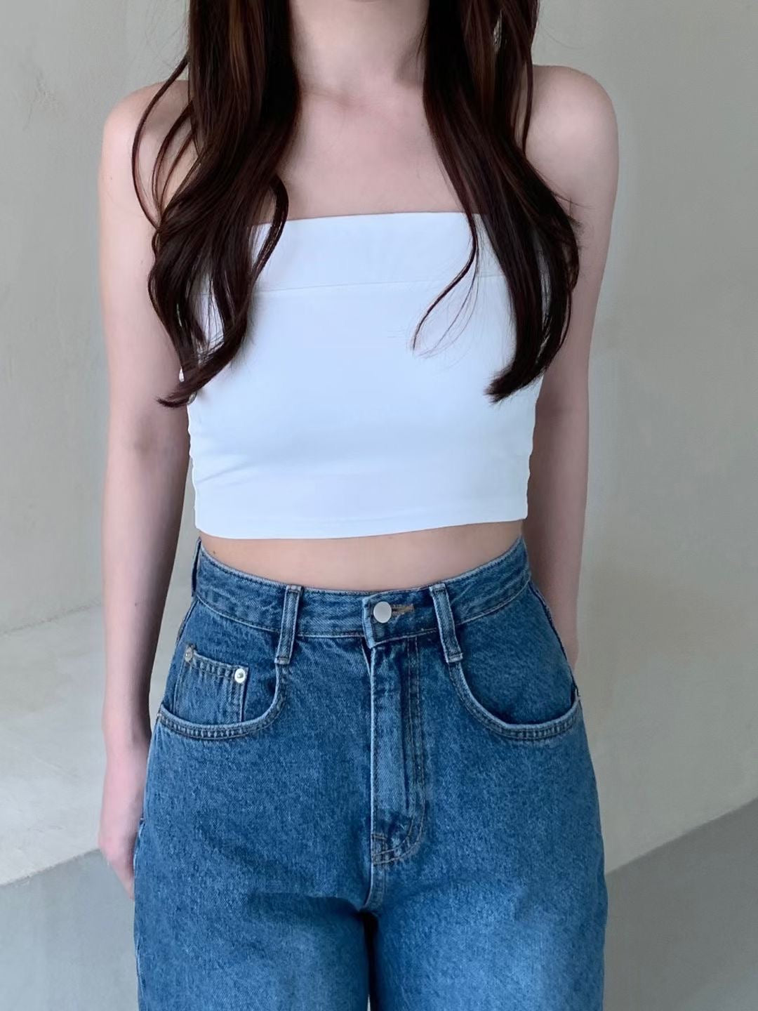 【¤¸¸.•´¯`•¸¸.•..>> 人氣 ！長短版可選】𝗣𝗹𝗮𝗶𝗻 𝗧𝘂𝗯𝗲 𝗧𝗼𝗽(連𝗣𝗔𝗗)