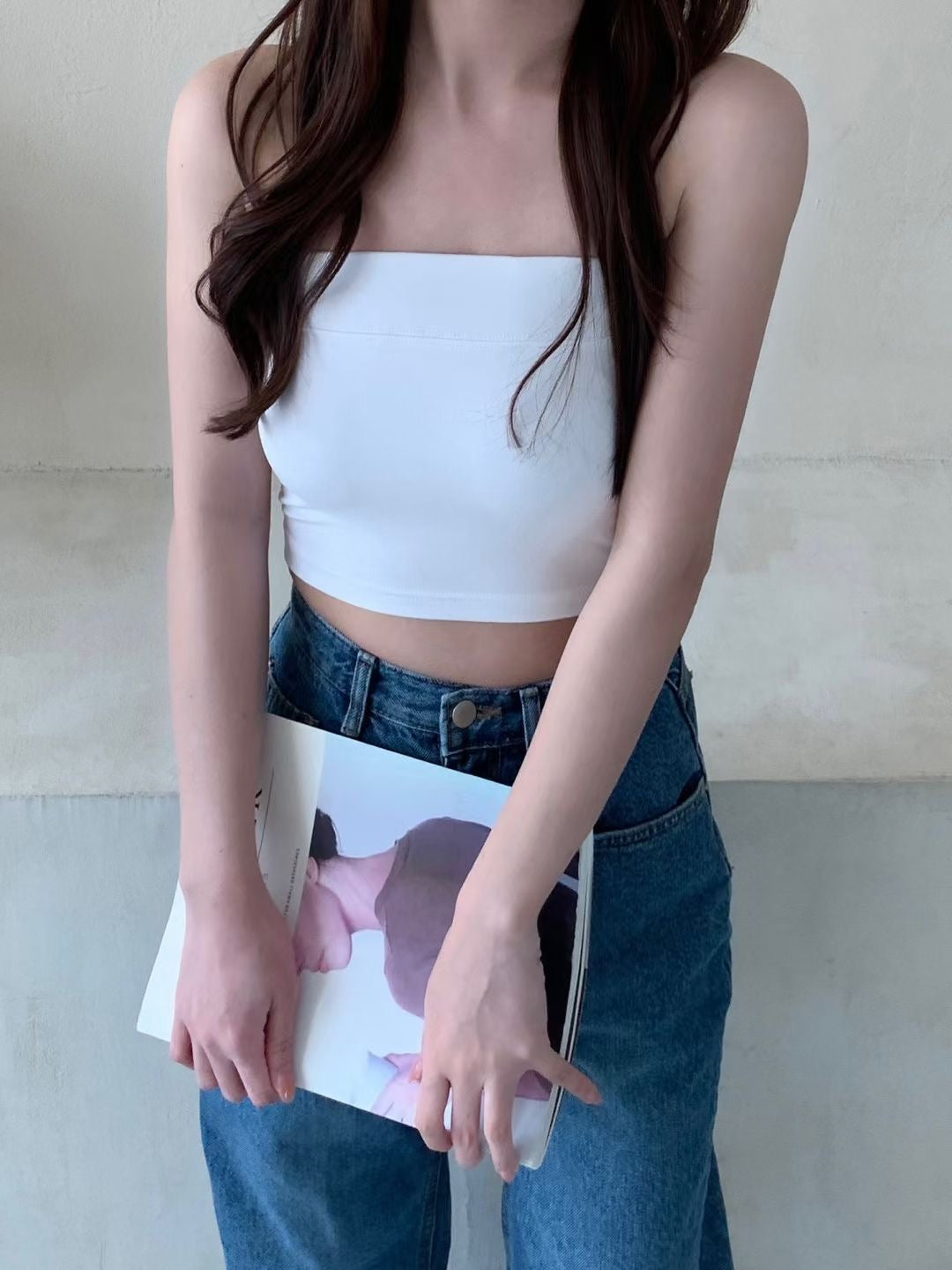 【¤¸¸.•´¯`•¸¸.•..>> 人氣 ！長短版可選】𝗣𝗹𝗮𝗶𝗻 𝗧𝘂𝗯𝗲 𝗧𝗼𝗽(連𝗣𝗔𝗗)