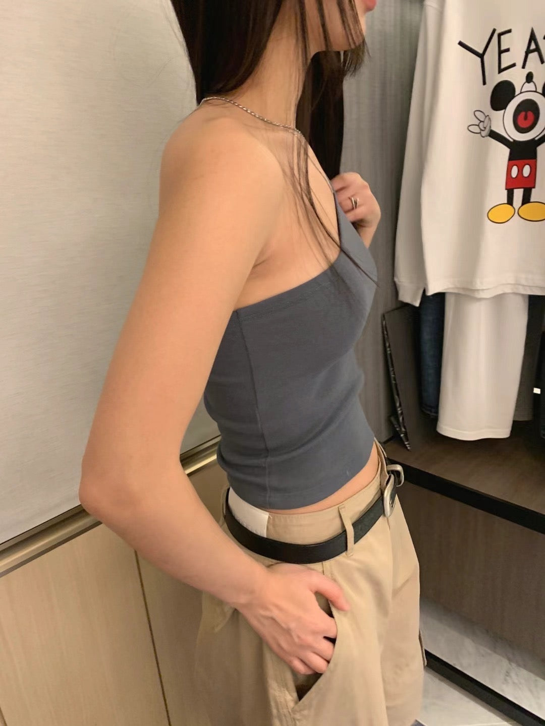 【⋆｡‧˚ʚ🧸ɞ˚‧｡⋆早鳥自動斜露肩 不！透！<𝗗𝗲𝘁𝗮𝗶𝗹條條紋>】𝗢𝗳𝗳 𝗦𝗵𝗼𝘂𝗹𝗱𝗲𝗿 𝗖𝗿𝗼𝗽