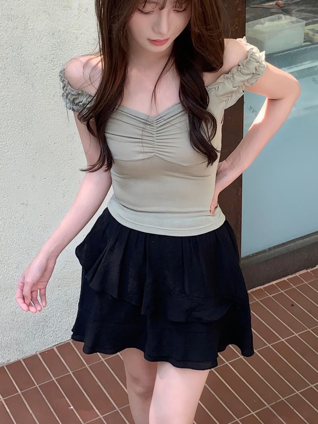 【 ≽^•⩊•^≼ 𝗦𝗨𝗠𝗠𝗘𝗥 𝗣𝗜𝗖𝗞 $𝟵𝟵 / 皺摺木耳邊邊吊帶☼ 】𝗗𝗿𝗲𝗮𝗺𝘆 𝗧𝗮𝗻𝗸 𝗧𝗼𝗽