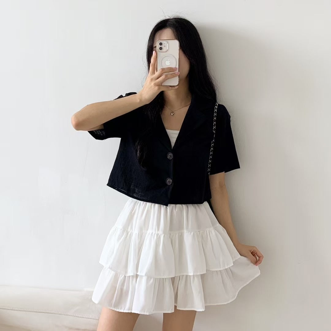 【∙·▫▫ᵒᴼᵒ▫ₒₒ▫ 熱賣回歸！ 棉麻高質地小西裝 ! 】𝗦𝗵𝗼𝗿𝘁 𝗕𝗹𝗮𝘇𝗲𝗿 𝗝𝗞