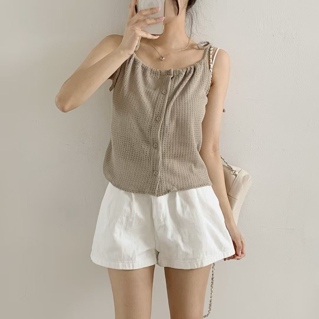 【⋆｡‧˚ʚ🩰 $𝟵𝟵﻿ ɞ 輕盈感𝗨𝗣𝗨𝗣💌復古吊帶】𝗩𝗶𝗻𝘁𝗮𝗴𝗲 𝗩𝗲𝘀𝘁