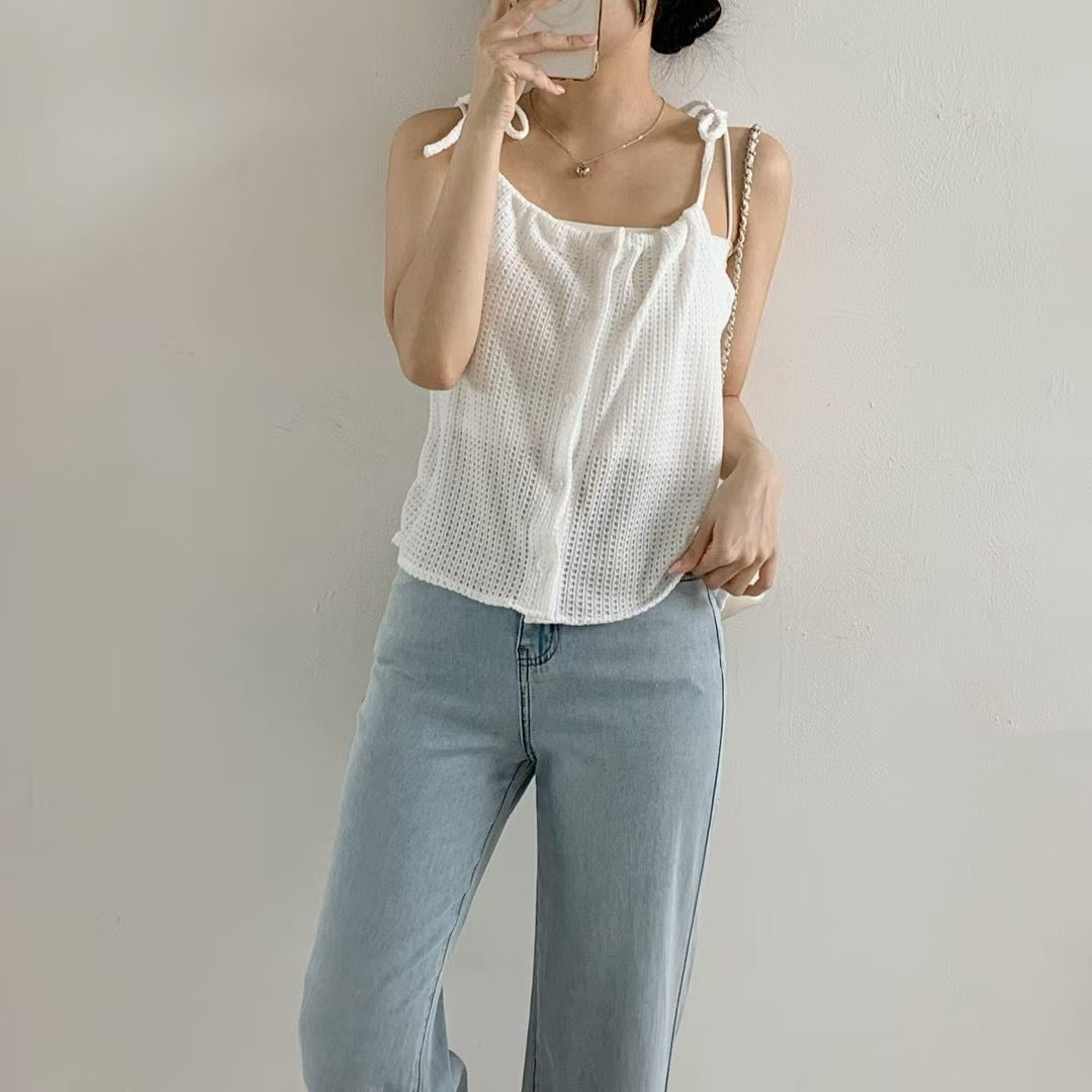 【⋆｡‧˚ʚ🩰 $𝟵𝟵﻿ ɞ 輕盈感𝗨𝗣𝗨𝗣💌復古吊帶】𝗩𝗶𝗻𝘁𝗮𝗴𝗲 𝗩𝗲𝘀𝘁