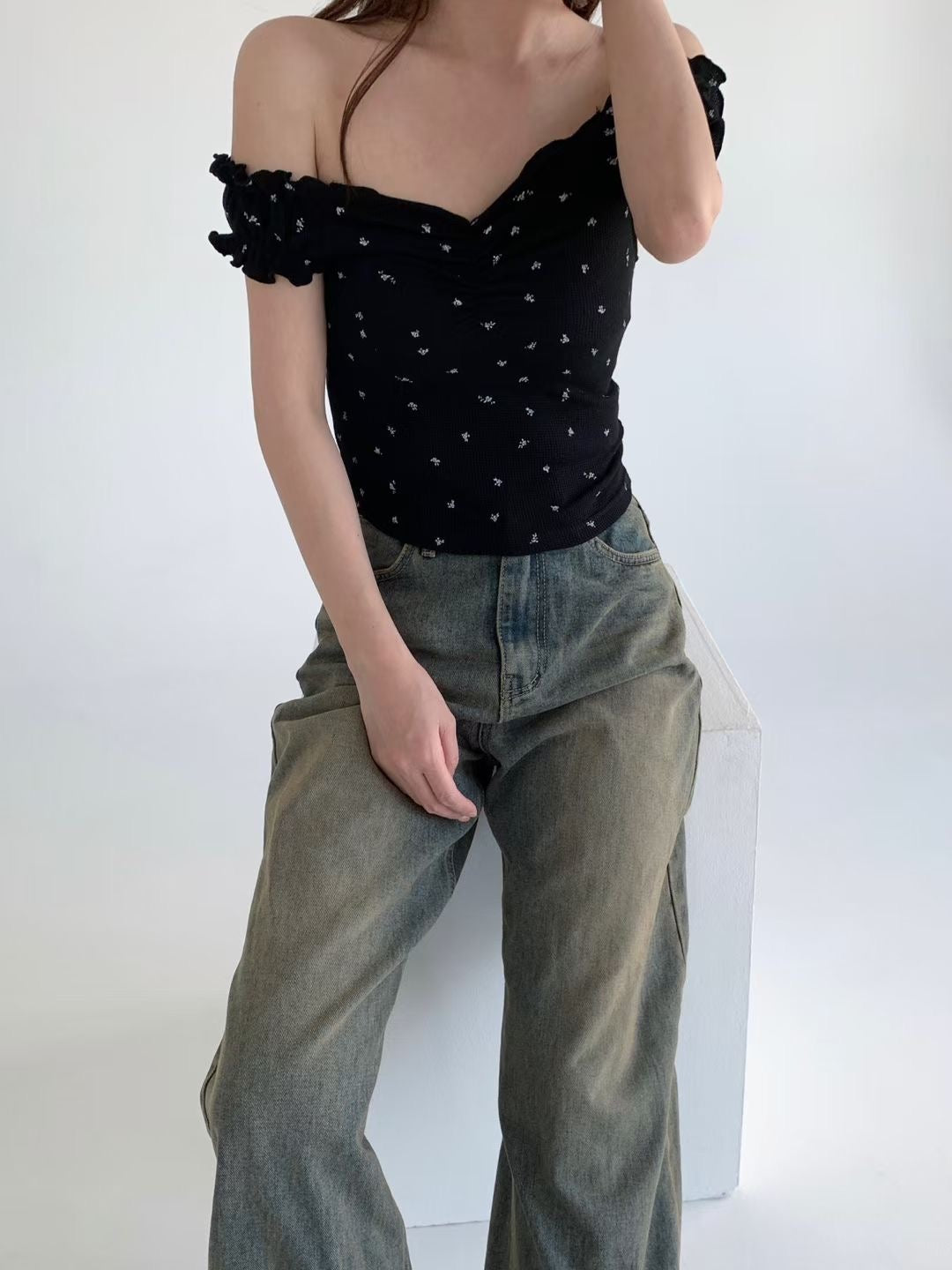 【 𓂃 ོ☼𓂃 皺摺木耳邊吊帶 夏日感🈵️ 早鳥！ 】𝗙𝗹𝗼𝘄𝗲𝗿 𝗧𝗮𝗻𝗸 𝗧𝗼𝗽