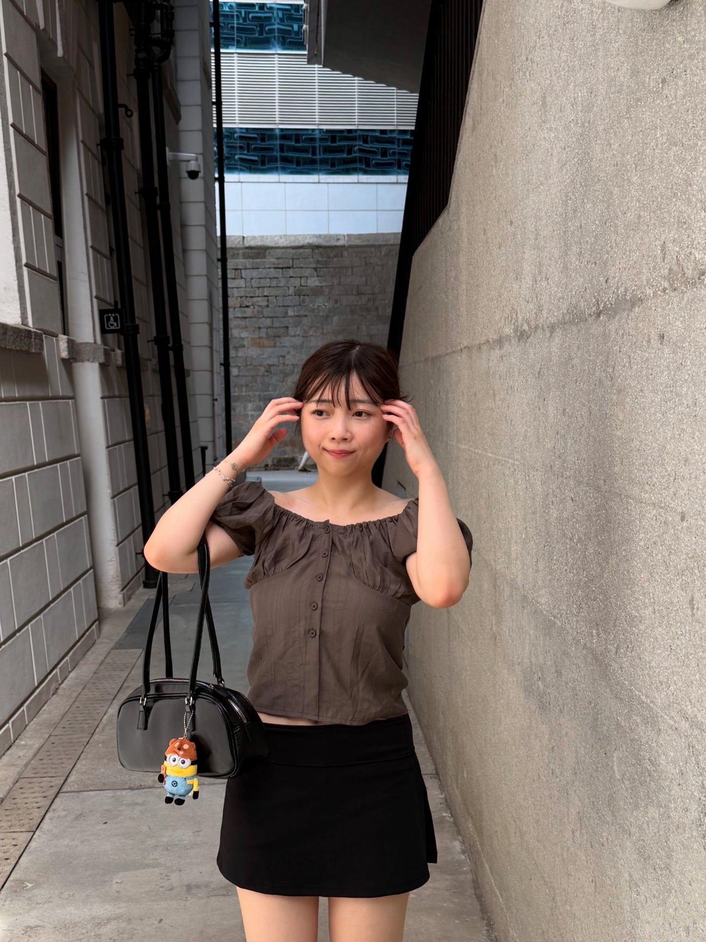 【ㅤᵕ̈ㅤᵕ̈ 𝟮 𝗪𝗮𝘆𝘀 露肩⋆˚࿔𝜗 後綁帶超收腰 ！！微開叉𝗢𝗻𝗻𝗶 𝗧𝘆𝗽𝗲 荷葉邊🍀】 𝟮 𝗪𝗮𝘆𝘀 𝗕𝗹𝗮𝘇𝗲𝗿 𝗕𝗹𝗼𝘂𝘀𝗲