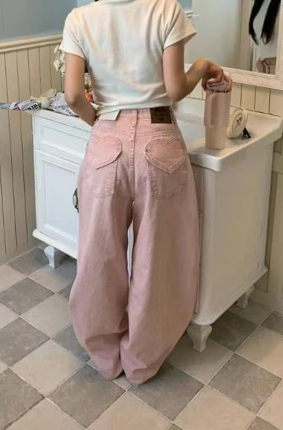 【⋅˚₊‧ ଳ ‧₊˚ ⋅垂墜感𝗨𝗣💖 ! 早鳥心形口袋彎刀褲 ! 齊③個𝗦𝗶𝘇𝗲 💖 】 𝗛𝗲𝗮𝗿𝘁 𝗣𝗼𝗰𝗸𝗲𝘁𝗗𝗲𝗻𝗶𝗺