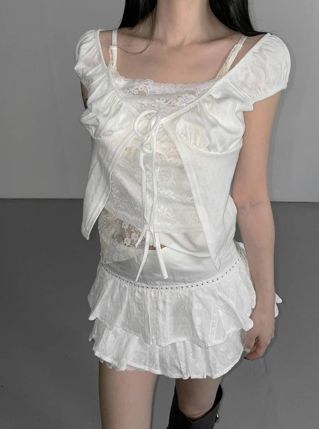 【型格假兩件𝗩𝗜𝗕𝗘 🧸 超人氣早鳥上架𓆩♡𓆪】𝗚𝗼𝗼𝗱 𝗚𝗶𝗿𝗹 𝗧𝗼𝗽 𝗦𝗲𝘁