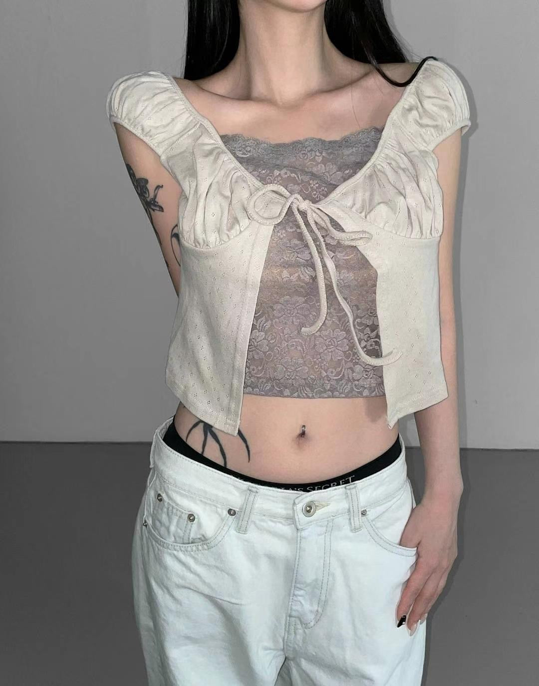 【型格假兩件𝗩𝗜𝗕𝗘 🧸 超人氣早鳥上架𓆩♡𓆪】𝗚𝗼𝗼𝗱 𝗚𝗶𝗿𝗹 𝗧𝗼𝗽 𝗦𝗲𝘁