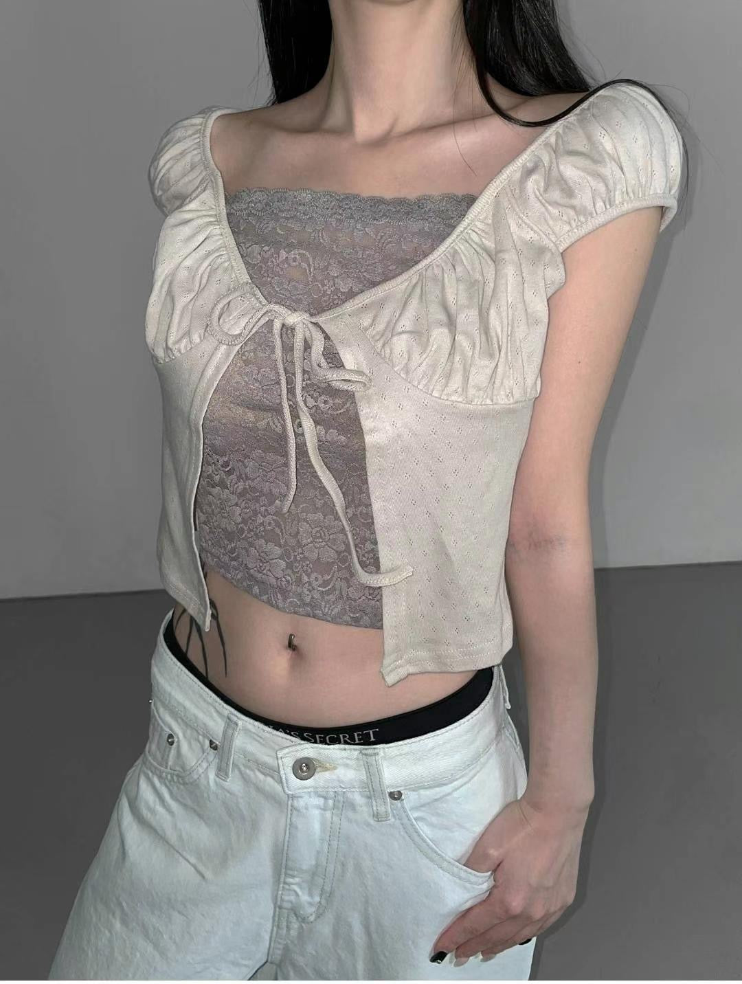 【型格假兩件𝗩𝗜𝗕𝗘 🧸 超人氣早鳥上架𓆩♡𓆪】𝗚𝗼𝗼𝗱 𝗚𝗶𝗿𝗹 𝗧𝗼𝗽 𝗦𝗲𝘁