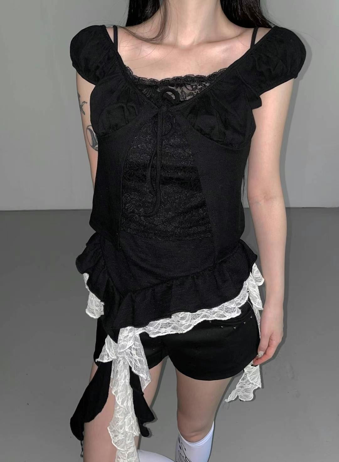 【型格假兩件𝗩𝗜𝗕𝗘 🧸 超人氣早鳥上架𓆩♡𓆪】𝗚𝗼𝗼𝗱 𝗚𝗶𝗿𝗹 𝗧𝗼𝗽 𝗦𝗲𝘁