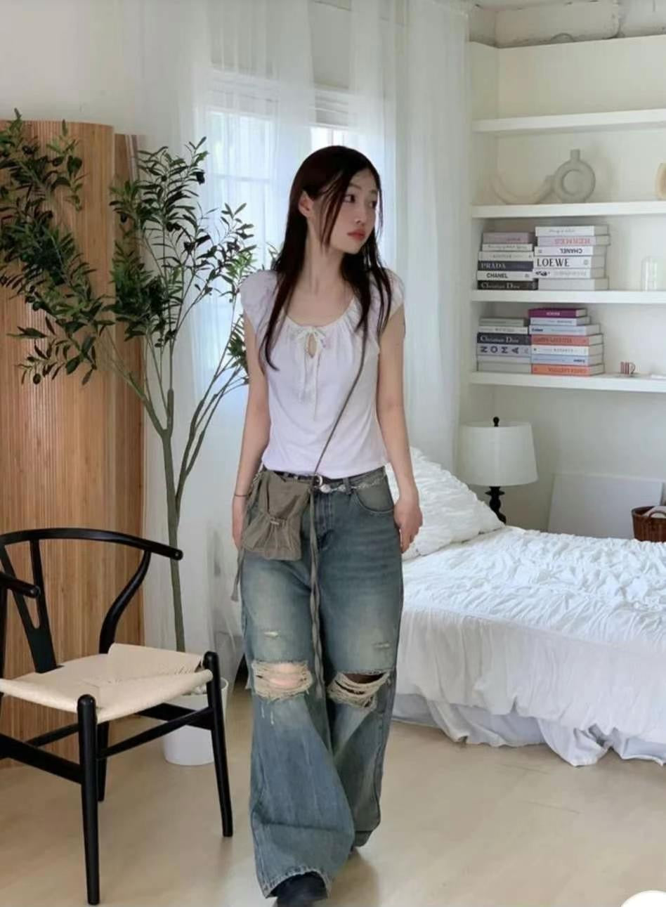 【 ♡可愛感滿 (˃͈ દ ˂͈ ༶ ) 前蝴蝶結帶  ཐིཋྀ 早鳥 ! 】𝗖𝗮𝗻𝗱𝘆 𝗚𝗶𝗿𝗹 𝗧𝗼𝗽