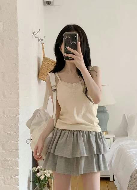 【. ݁₊ ⊹ . ݁ 早鳥~低腰𝗦𝗧𝗬𝗟𝗘⟡ ݁ .兩層蛋糕裙. ⊹ ₊˚🍰 】𝗗𝗿𝗲𝗮𝗺𝘆 𝗖𝗮𝗸𝗲 𝗦𝗸𝗶𝗿𝘁