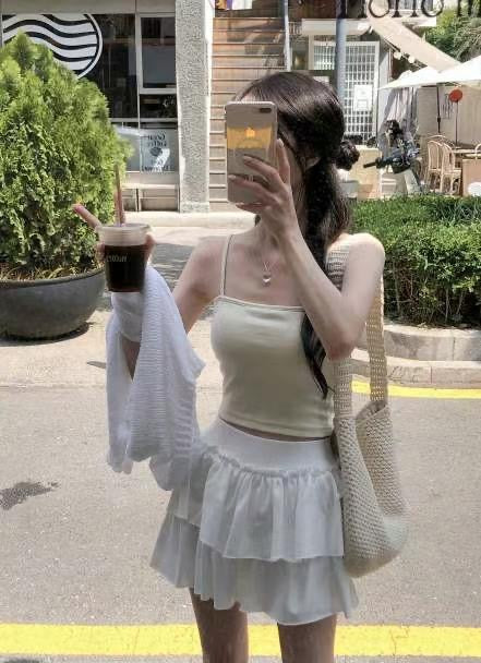 【. ݁₊ ⊹ . ݁ 早鳥~低腰𝗦𝗧𝗬𝗟𝗘⟡ ݁ .兩層蛋糕裙. ⊹ ₊˚🍰 】𝗗𝗿𝗲𝗮𝗺𝘆 𝗖𝗮𝗸𝗲 𝗦𝗸𝗶𝗿𝘁