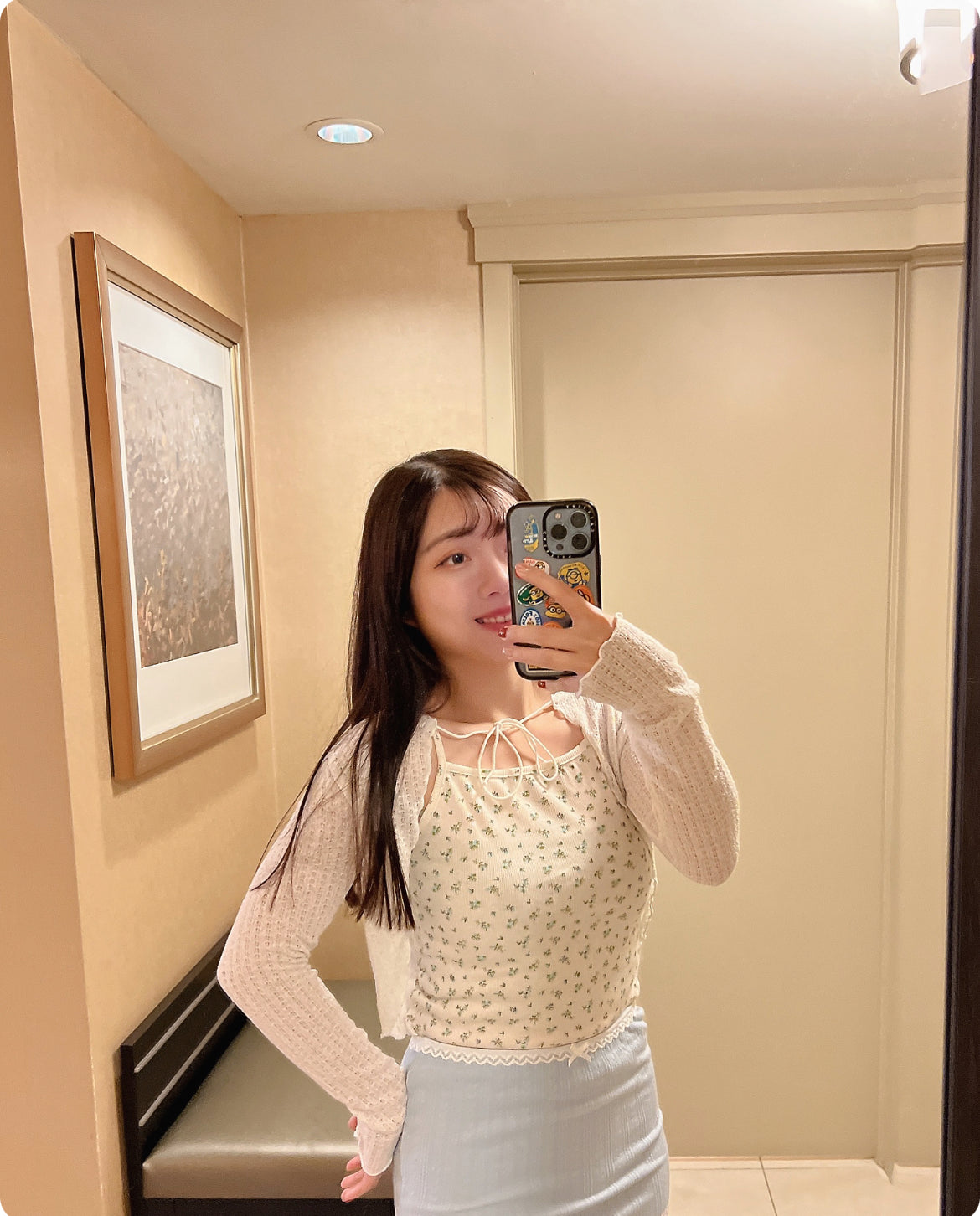 【小清新碎花紋.ᐟ.ᐟ | 𝗛𝗞𝗱 𝟭𝟬𝟵 ﻿區】小碎花背心