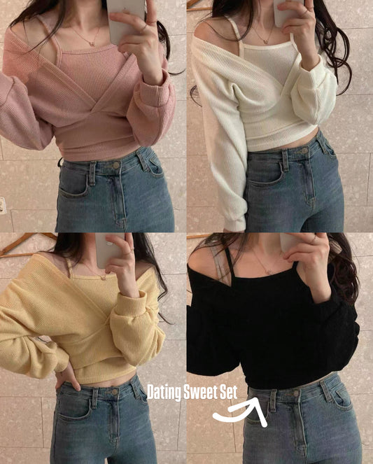 【小心機約會𝗦𝗘𝗧 兩穿وو前後倒轉特別款💗】𝟮 𝗪𝗮𝘆𝘀 𝗧𝗼𝗽