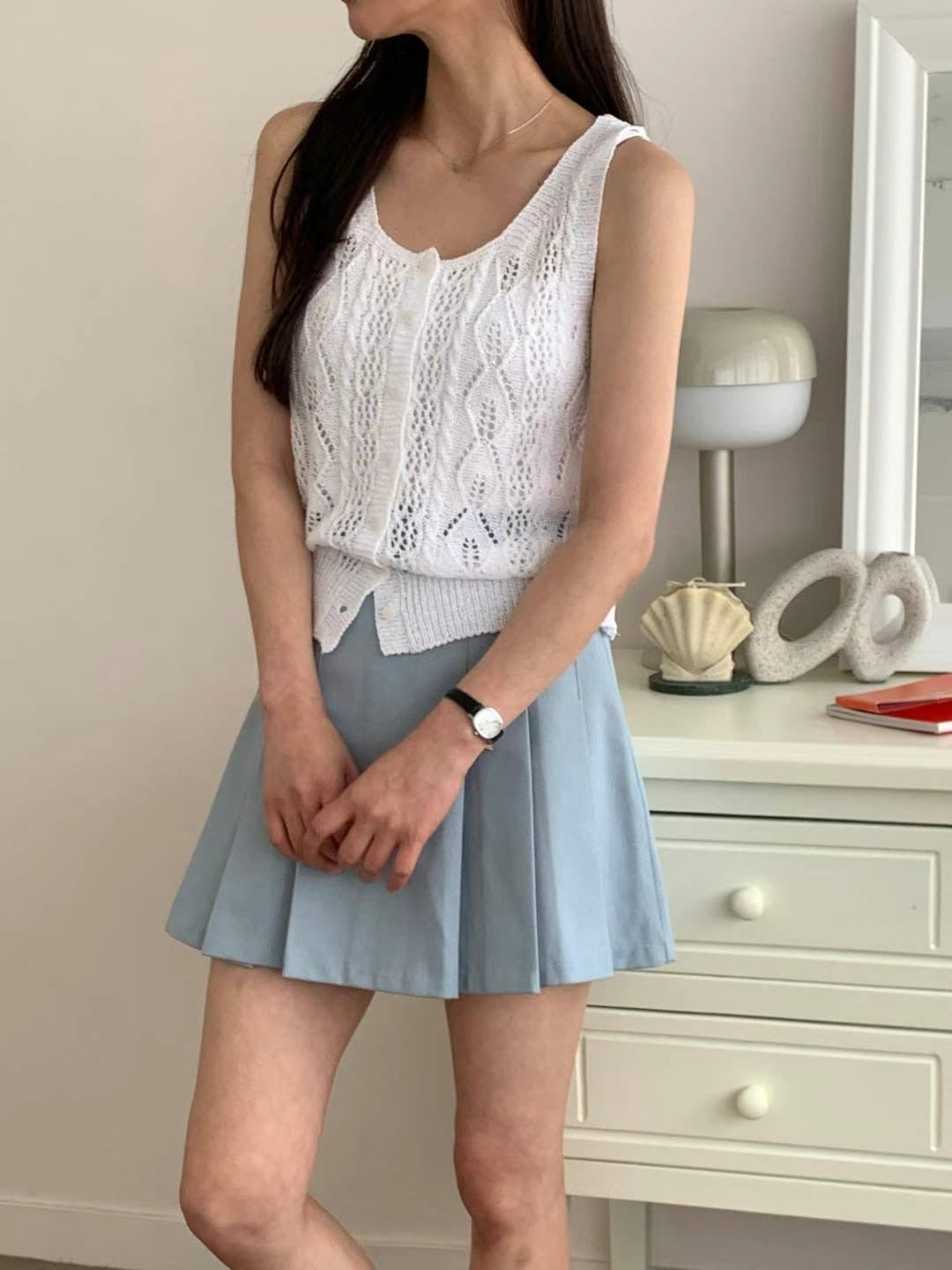 【碎花紋滿滿🌷͙֒｡早鳥外搭 ᕙ( •̀ ᗜ •́ )ᕗ】開領碎花背心