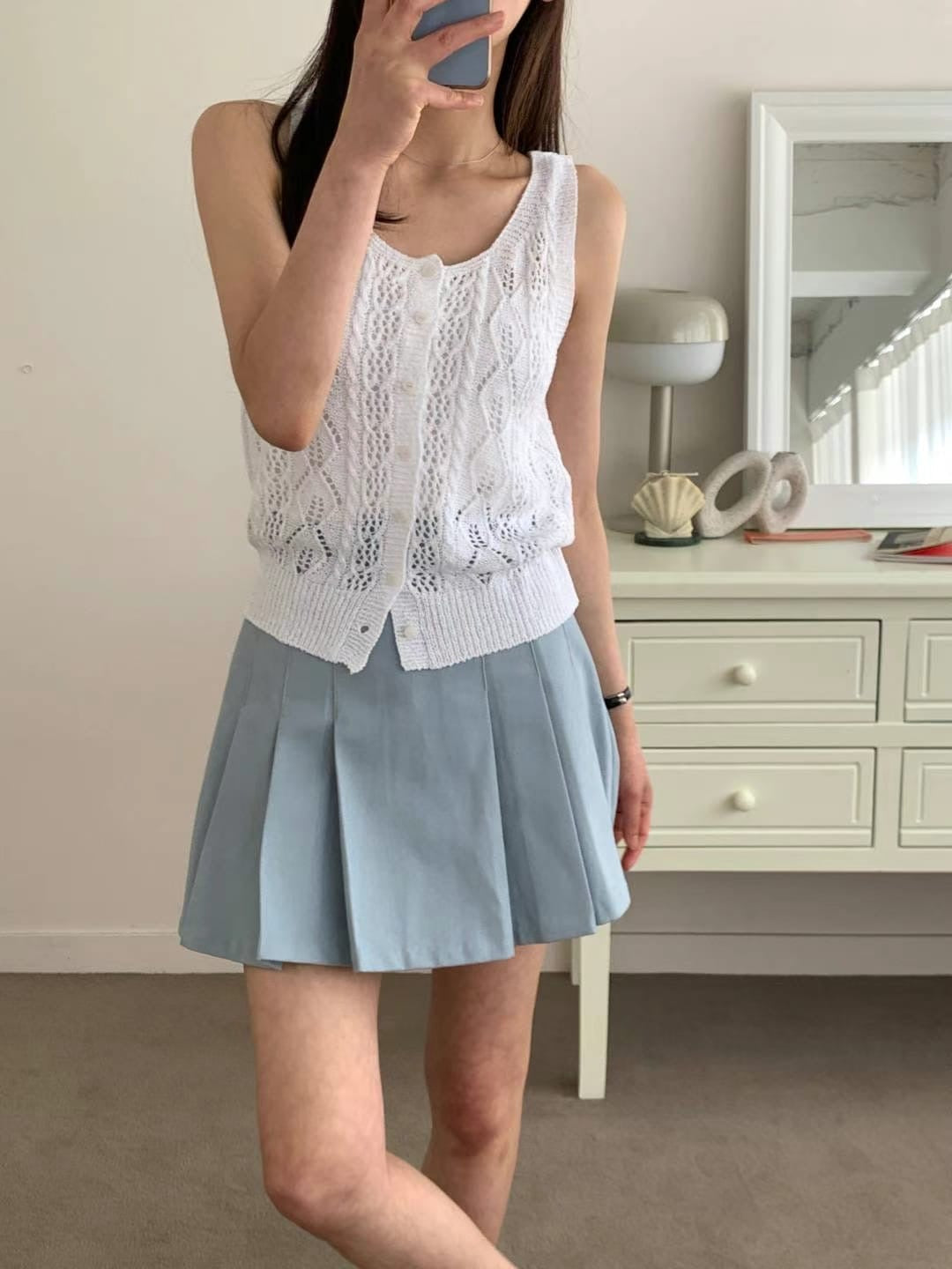 【碎花紋滿滿🌷͙֒｡早鳥外搭 ᕙ( •̀ ᗜ •́ )ᕗ】開領碎花背心