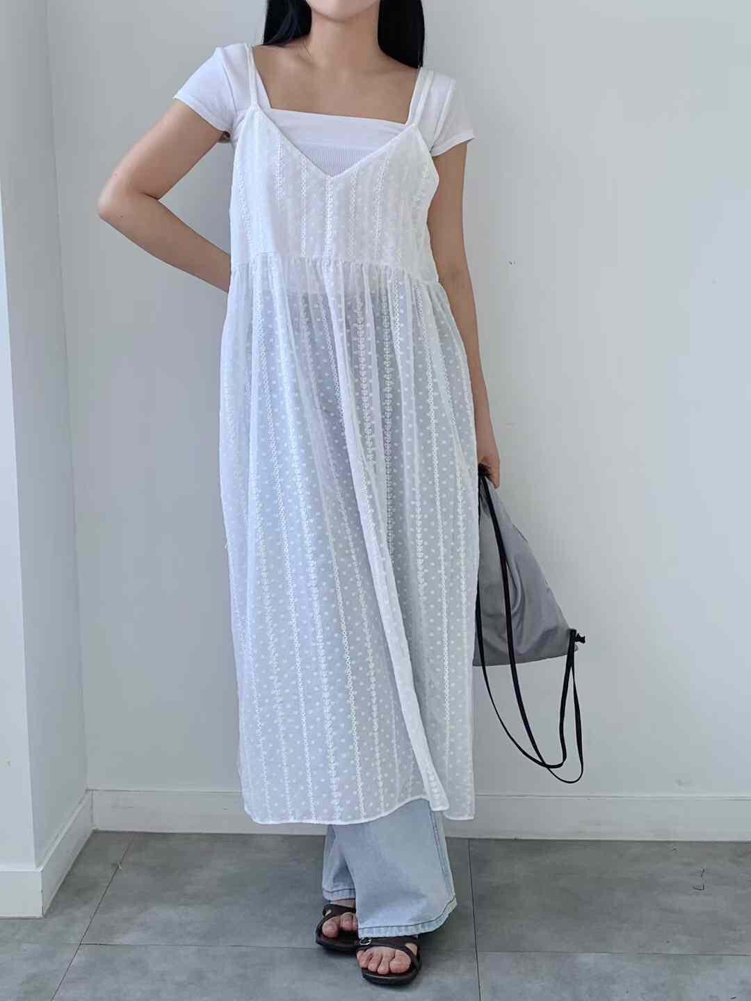 【♡(˃͈ ˂͈ )早鳥蛋糕裙 長版特別奶油色🧈🧈 】𝗗𝗼𝘁 𝗟𝗶𝗻𝗲 𝗢𝗣𝗦