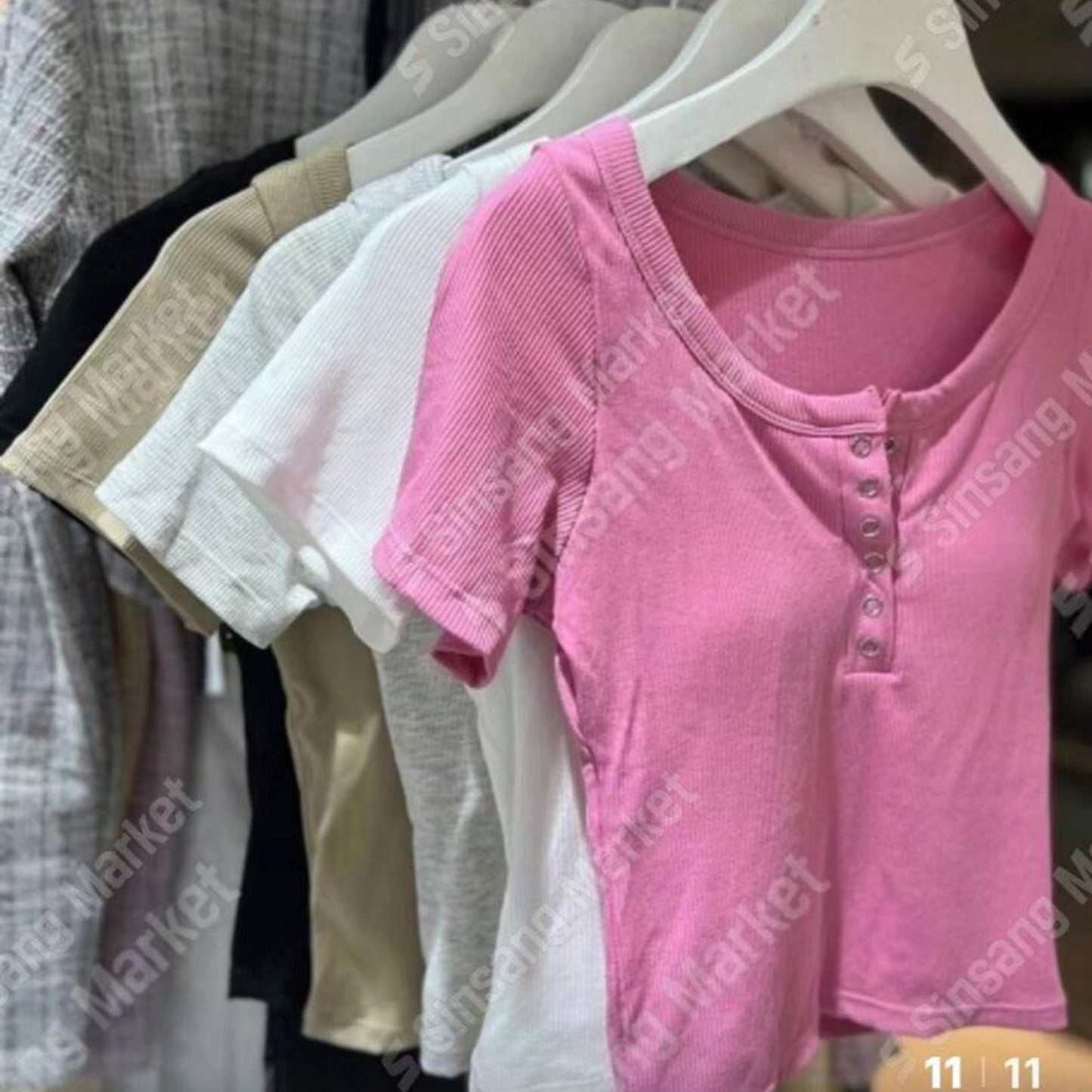 【推介牛油果色🥑 | 包覆感滿滿 .ᐟ.ᐟ 】連𝗽𝗮𝗱淨色𝗧 𝗧𝗼𝗽