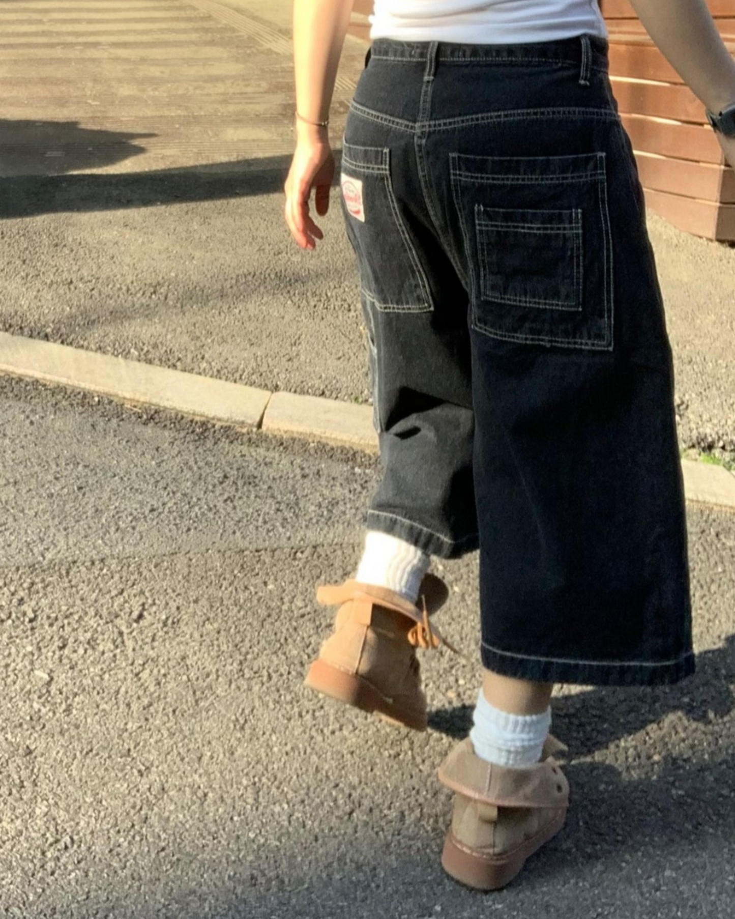 【 齊③個𝗦𝗶𝘇𝗲๑ 早鳥! 牛褲顯瘦 𝗣𝗜𝗖𝗞 ૮ ˙Ⱉ˙ ა 推高小個子🦢🤍】  長直筒牛褲