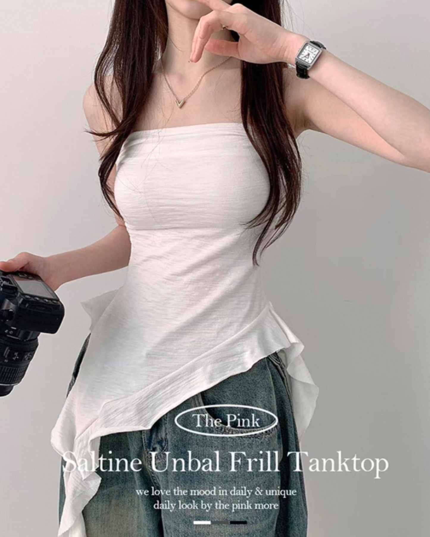 【.☘︎ ݁˖ 型格𝗣𝗜𝗖𝗞 ！不規則荷葉邊 🤍🤍早鳥~】 𝗨𝗹𝘁𝗿𝗮 𝗥𝗲𝗳𝗶𝗹𝗹 𝗧𝗮𝗻𝗸 𝗧𝗼𝗽