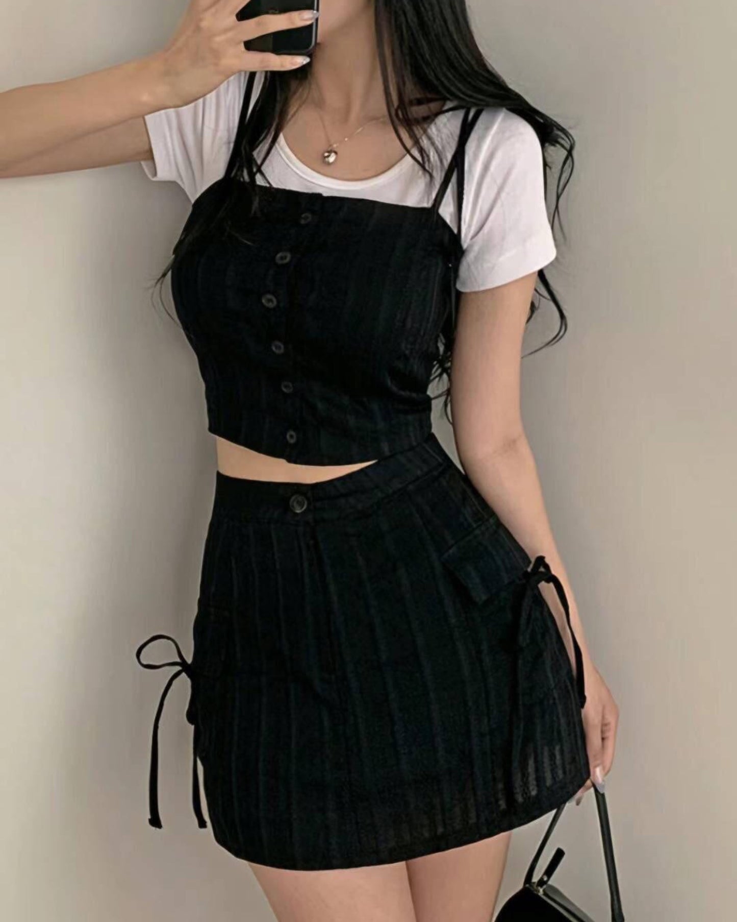 【 高質精緻感.ᐟ.ᐟ | 裙仔分𝗦𝗶𝘇𝗲+分開入手.ᐟ.ᐟ】𝗠𝗼𝗰𝗵𝗶  𝗧𝗼𝗽 +𝗦𝗸𝗶𝗿𝘁 𝗦𝗲𝘁