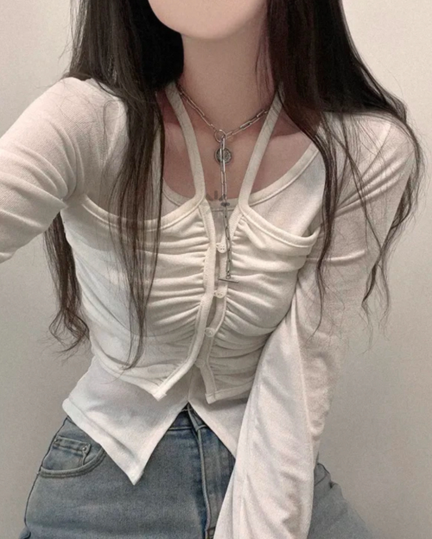 【早鳥！ | 爆鈕綁帶～滿滿細節感 ！型格𝗚𝗶𝗿𝗹 🤎 】𝗕𝗼𝗺𝗯 𝗜𝘁 𝗧𝗼𝗽