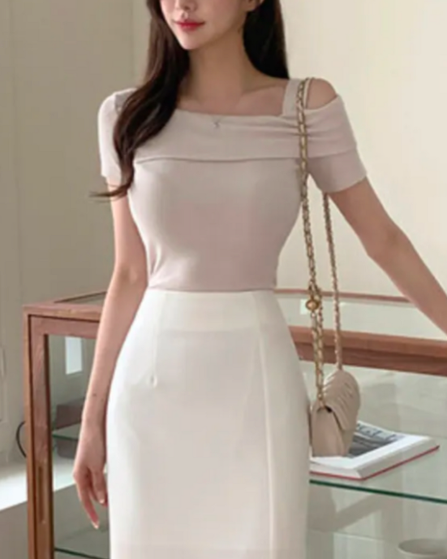 【ㅤ‧₊˚✩彡早鳥  小清新𝗟𝗮𝗱𝘆 𝗣𝗜𝗖𝗞✨✨】𝗢𝗳𝗳 𝗦𝗵𝗼𝘂𝗹𝗱𝗲𝗿 𝗟𝗮𝗱𝘆 𝗧𝗼𝗽