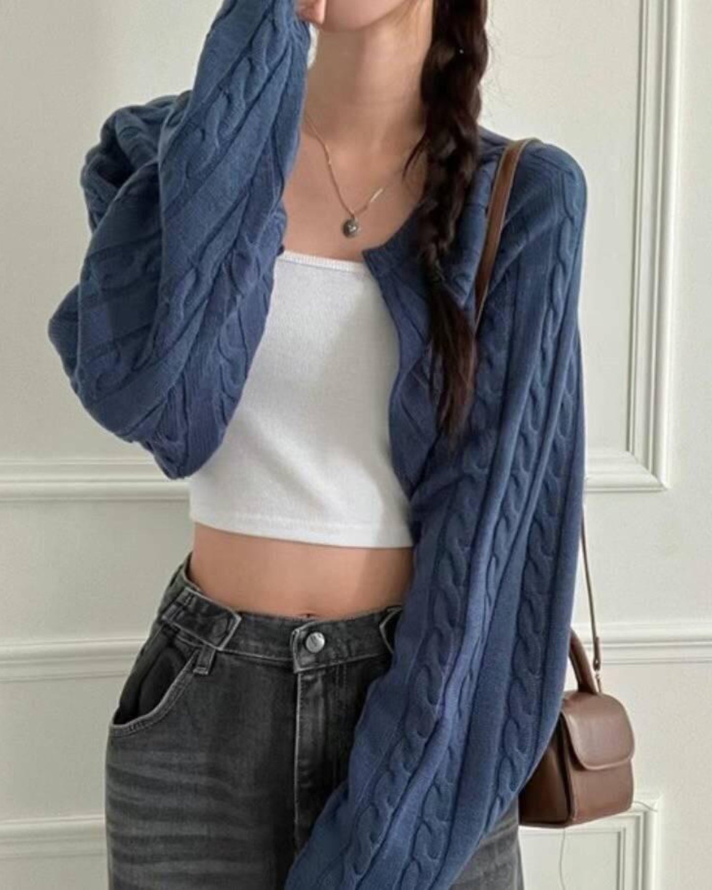 【 美美編織+ 麻花紋🌹🌹｜成套連背心入.ᐟ.ᐟ】 𝗙𝗹𝗼𝘄𝗲𝗿 𝗕𝗮𝘁 𝗢𝘂𝘁𝗲𝗿 + 𝗩𝗲𝘀𝘁 𝗦𝗲𝘁