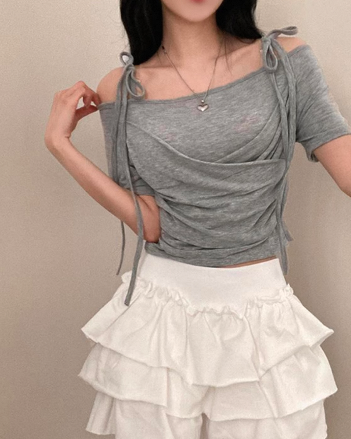 【 𝗦𝗹𝗶𝗺 𝗖𝘂𝘁 -`♡´-𝗣𝗜𝗖𝗞 早鳥 ！ 交叉綁帶𝗗𝗲𝘁𝗮𝗶𝗹】𝗦𝗵𝗶𝗿𝗿𝗶𝗻𝗴 𝗦𝗹𝗶𝗺 𝗖𝘂𝘁 𝗖𝗿𝗼𝗽